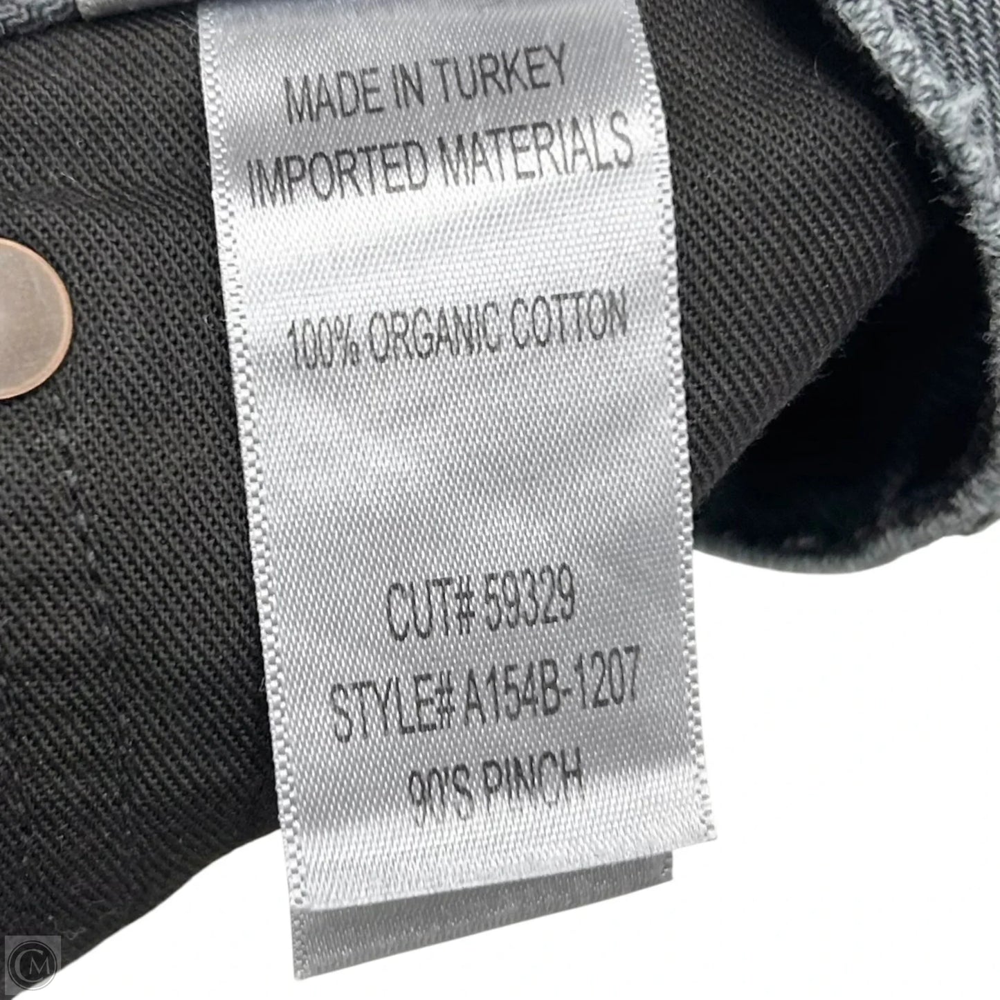 Jeans Straight By Agolde In Black Denim, Size: 4