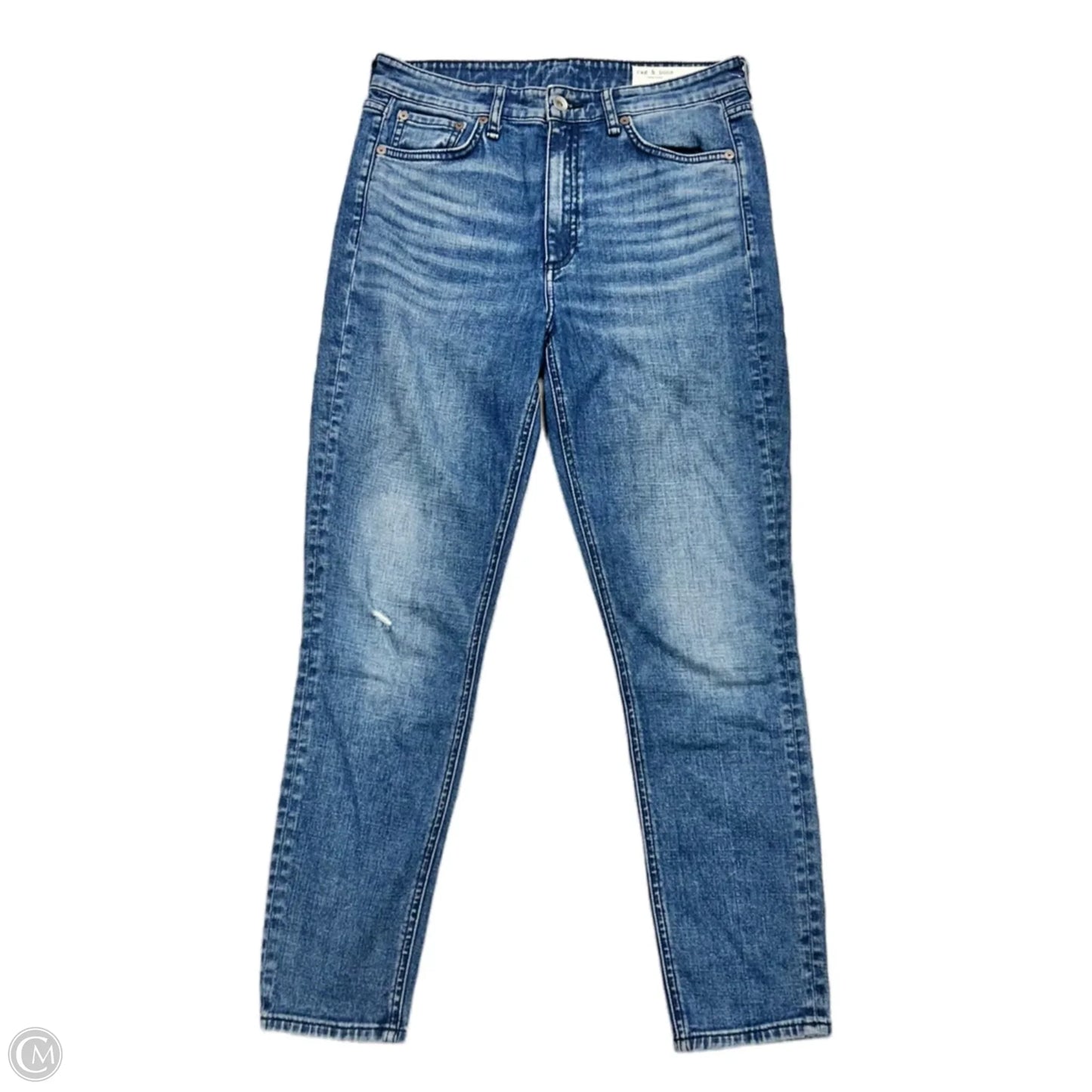Jeans Skinny By Rag & Bones Jeans In Blue Denim, Size: 4