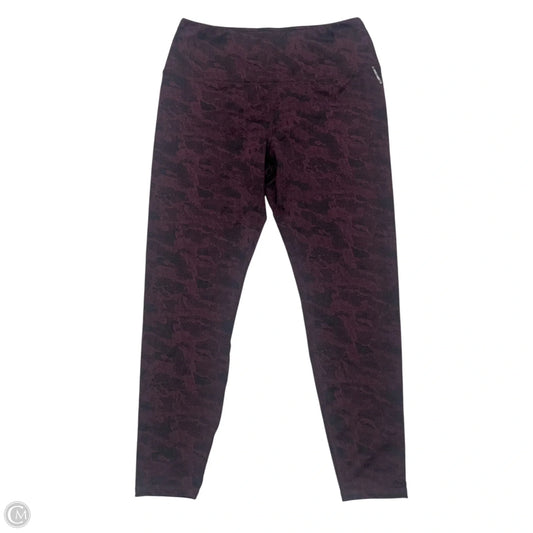 Athletic Leggings By Spyder In Purple, Size: Xl