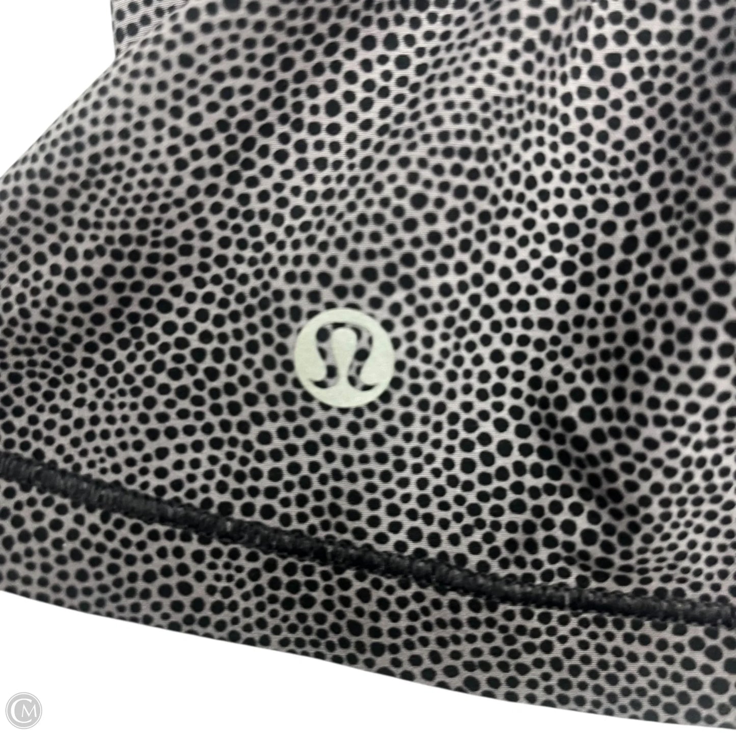 Athletic Skort By Lululemon In Black & Grey, Size: M