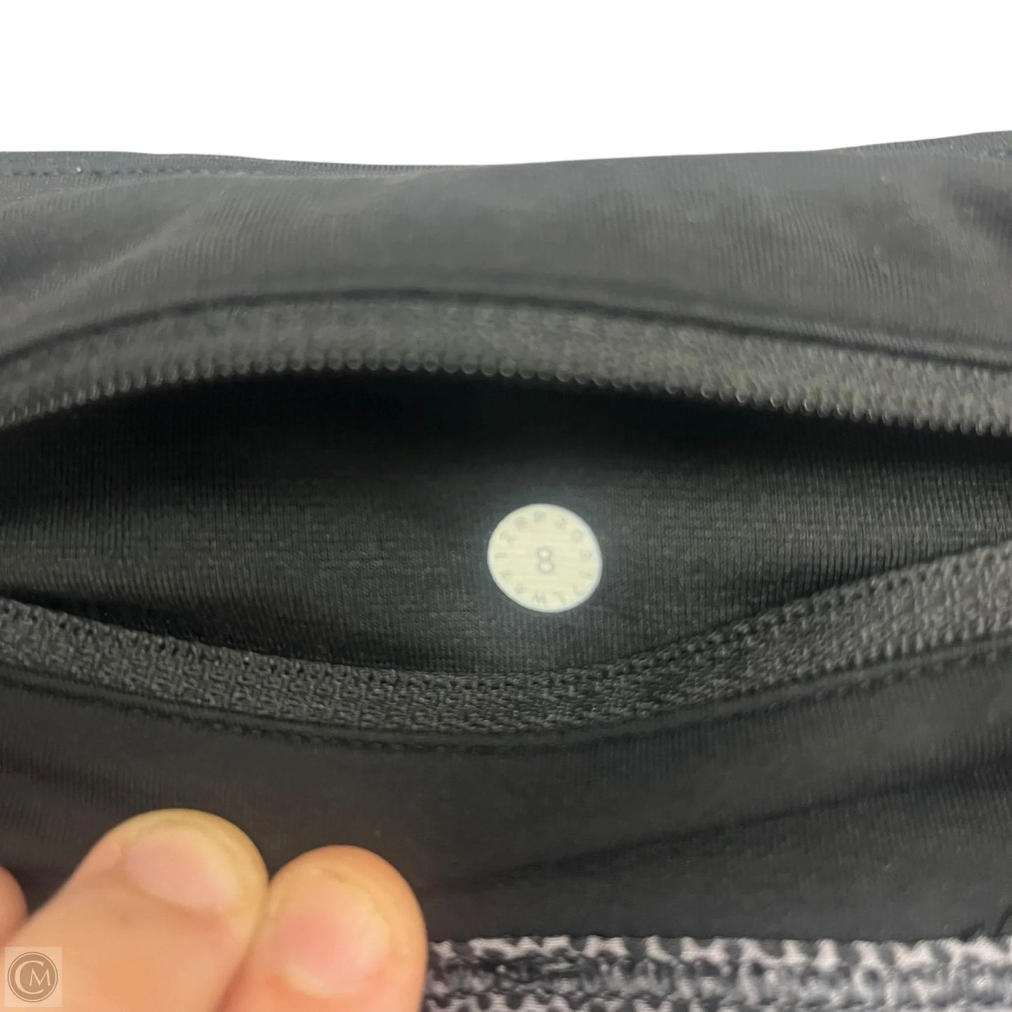 Athletic Skort By Lululemon In Black & Grey, Size: M