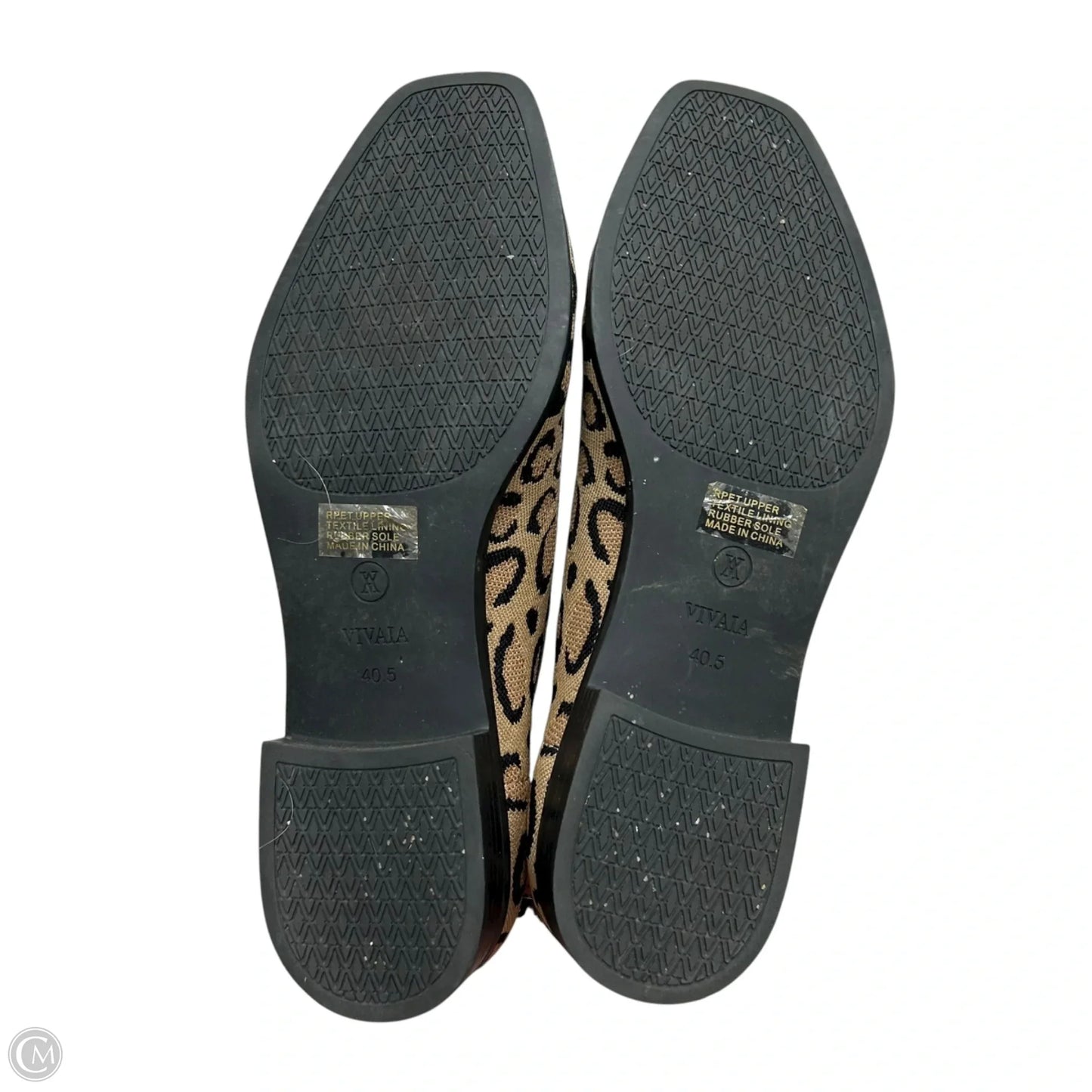 Boots Ankle Flats By Vivaia In Leopard Print, Size: 10