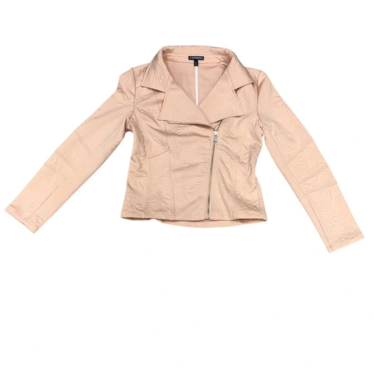 Jacket Moto By Express In Pink, Size: M