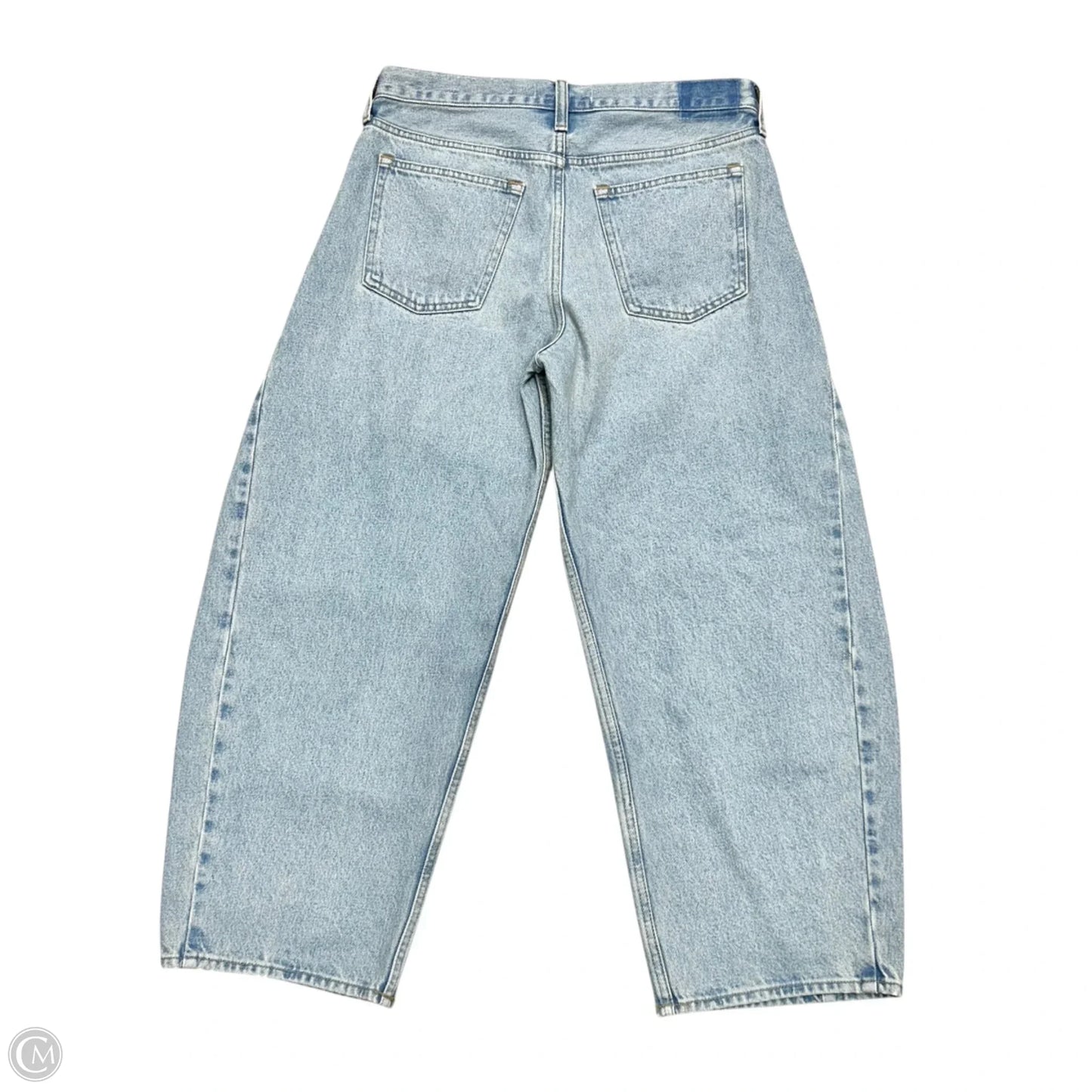 Jeans Wide Leg By Abercrombie And Fitch In Blue Denim, Size: 4s