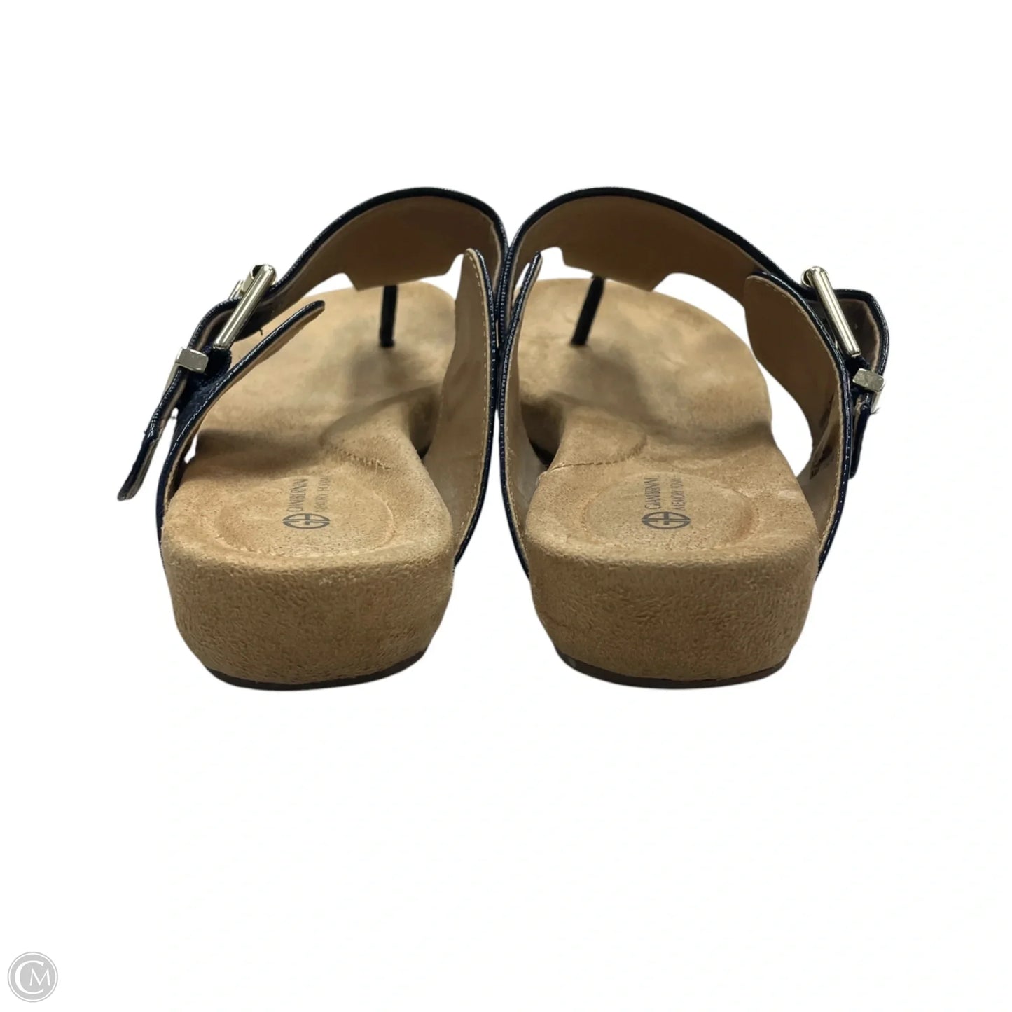 Sandals Flip Flops By Giani Bernini In Navy, Size: 5.5