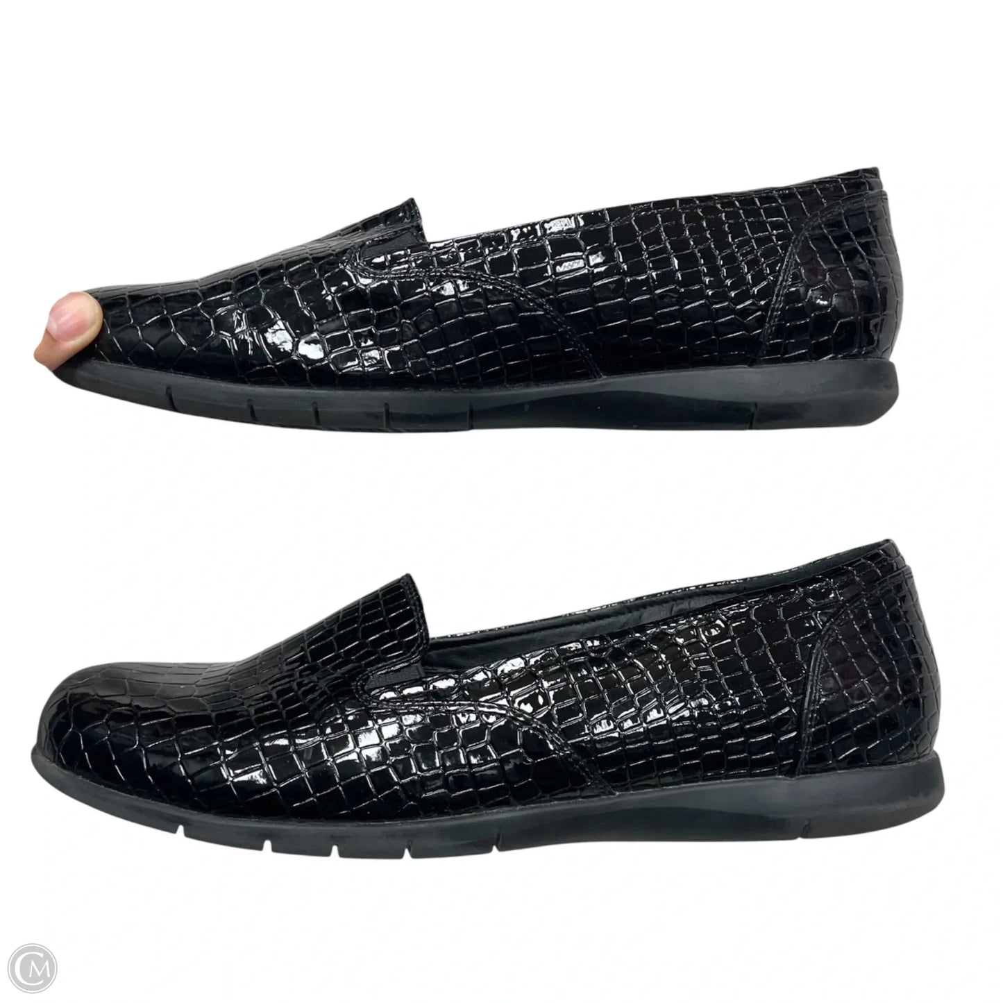 Shoes Flats By Comfortview In Black, Size: 12