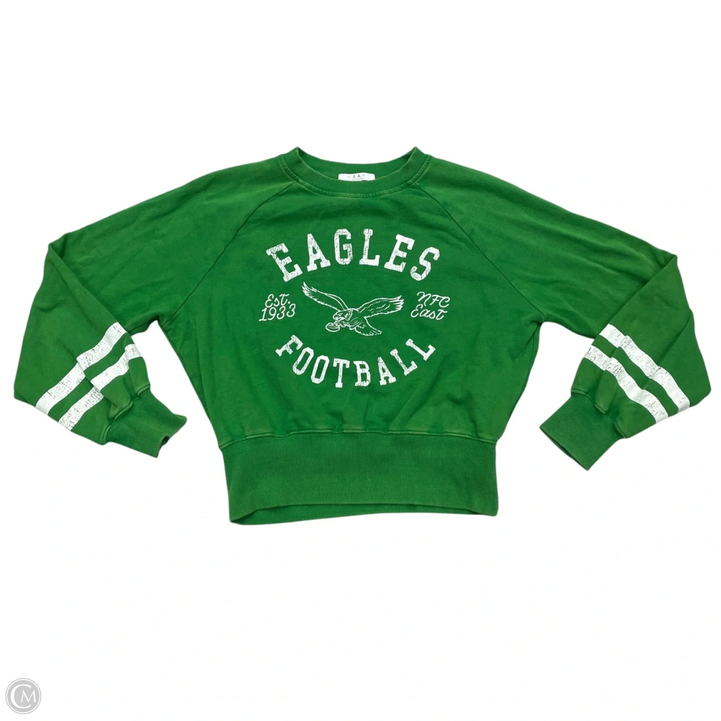Sweatshirt Crewneck By Wear In Green, Size: M