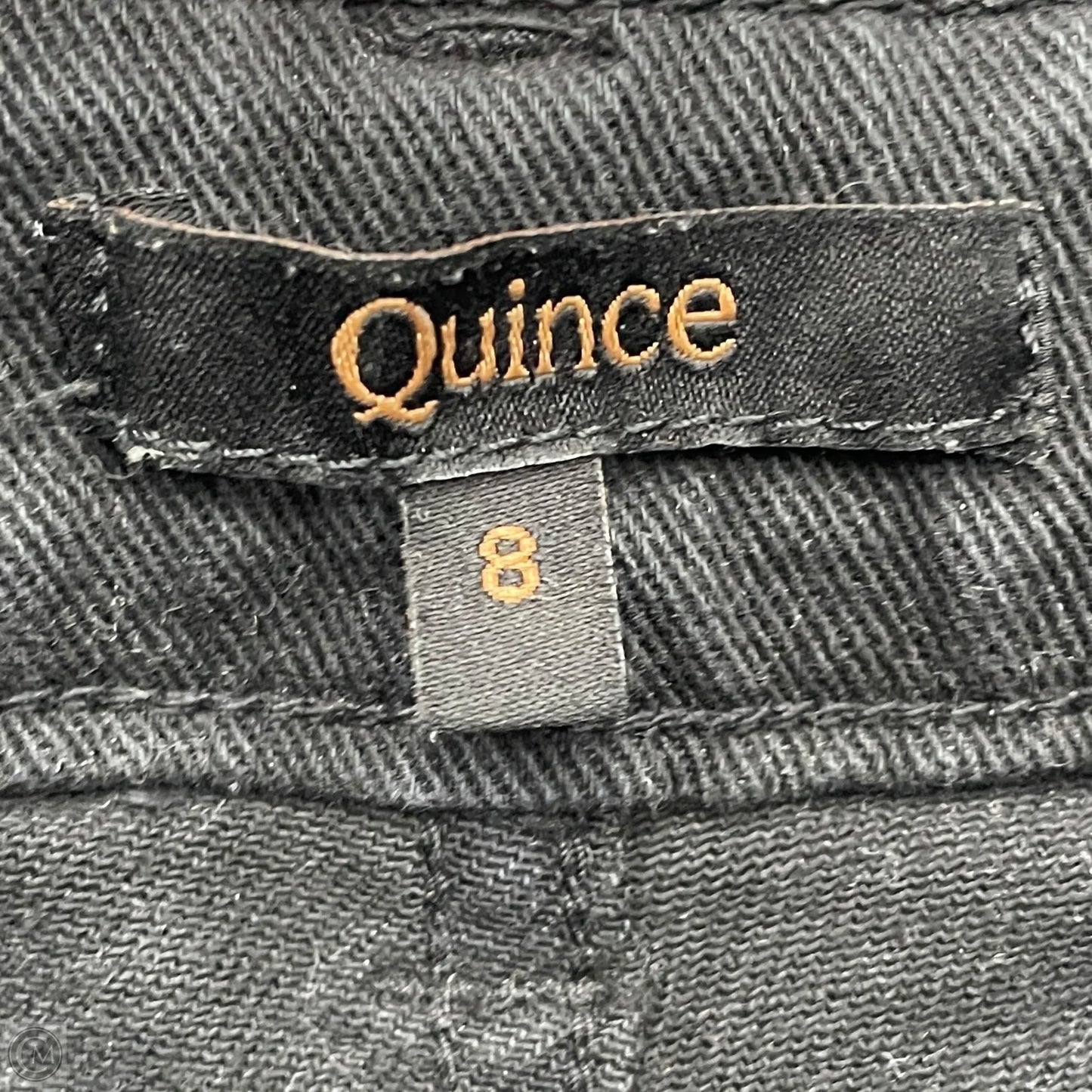 Jeans Boyfriend By Quince In Black Denim, Size: 8