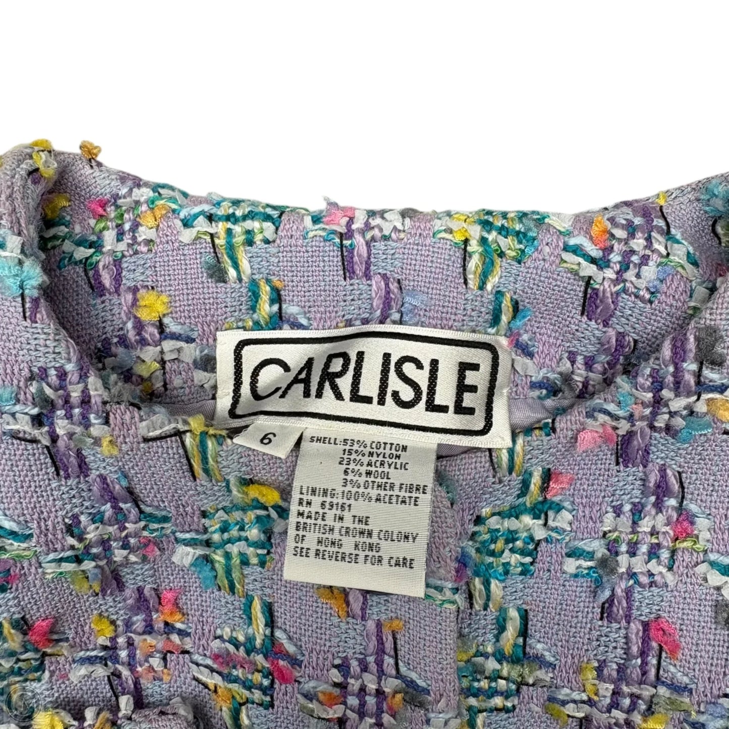 Blazer By Carlisle In Purple, Size: 6