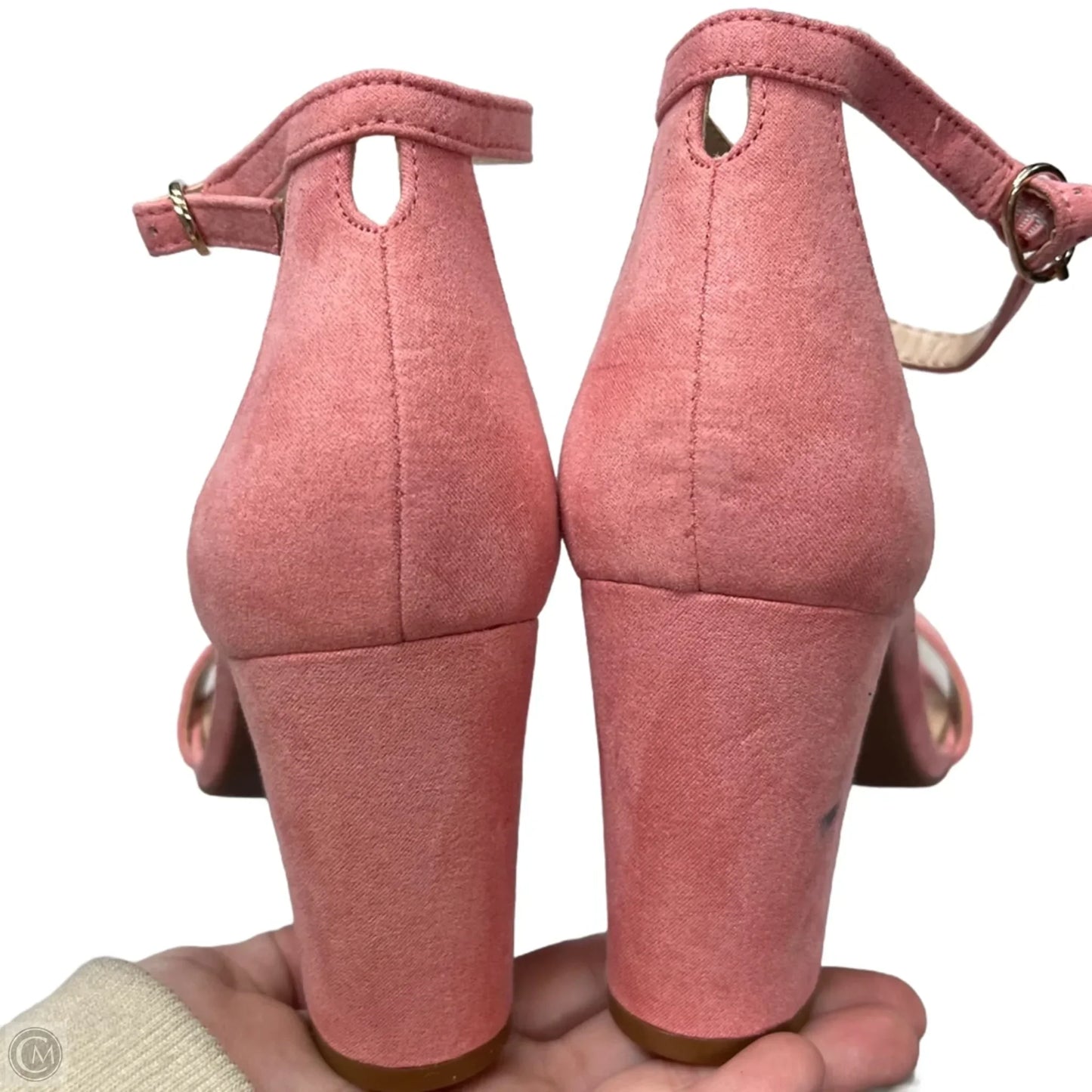 Shoes Heels Block By Kelly And Katie In Pink, Size: 6.5