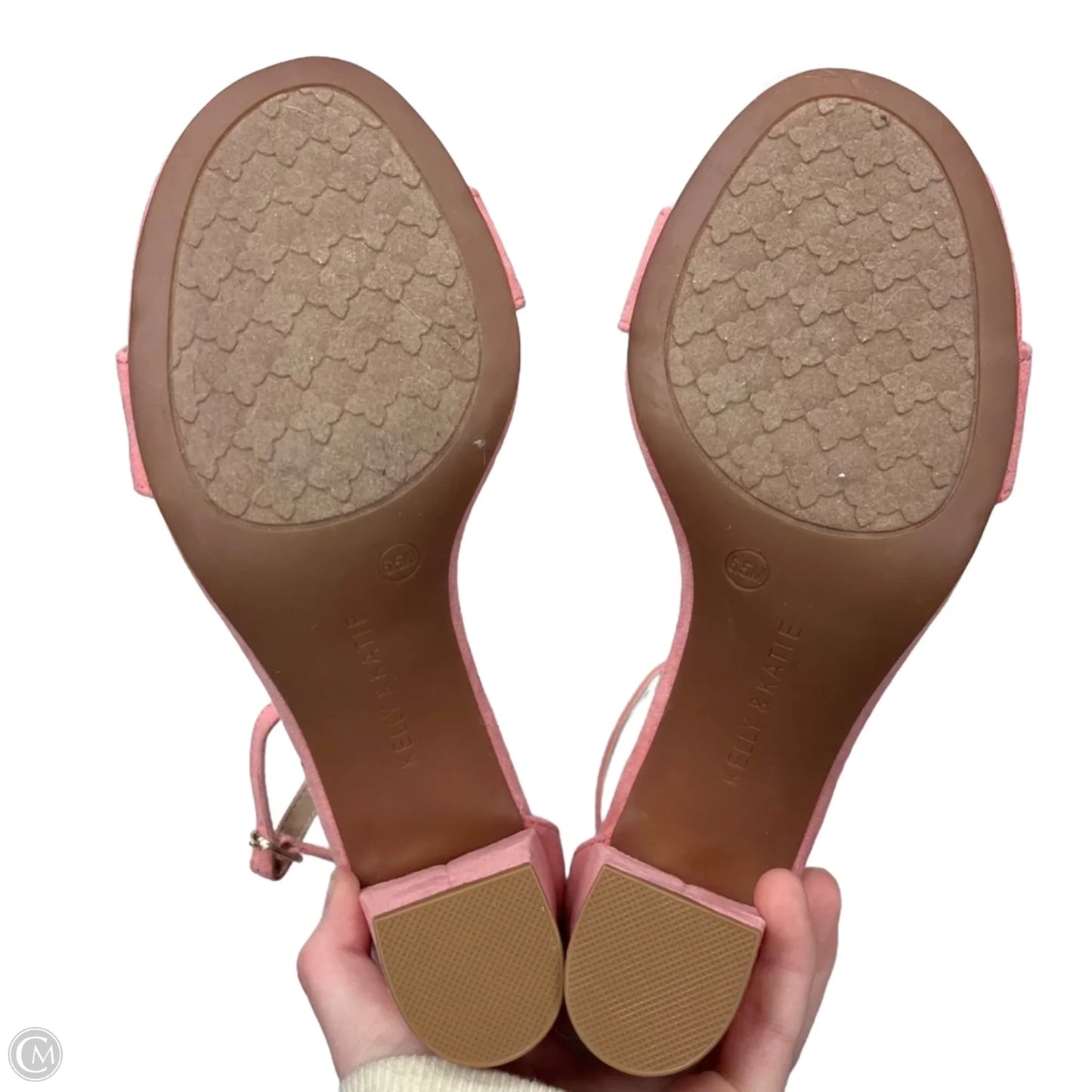 Shoes Heels Block By Kelly And Katie In Pink, Size: 6.5