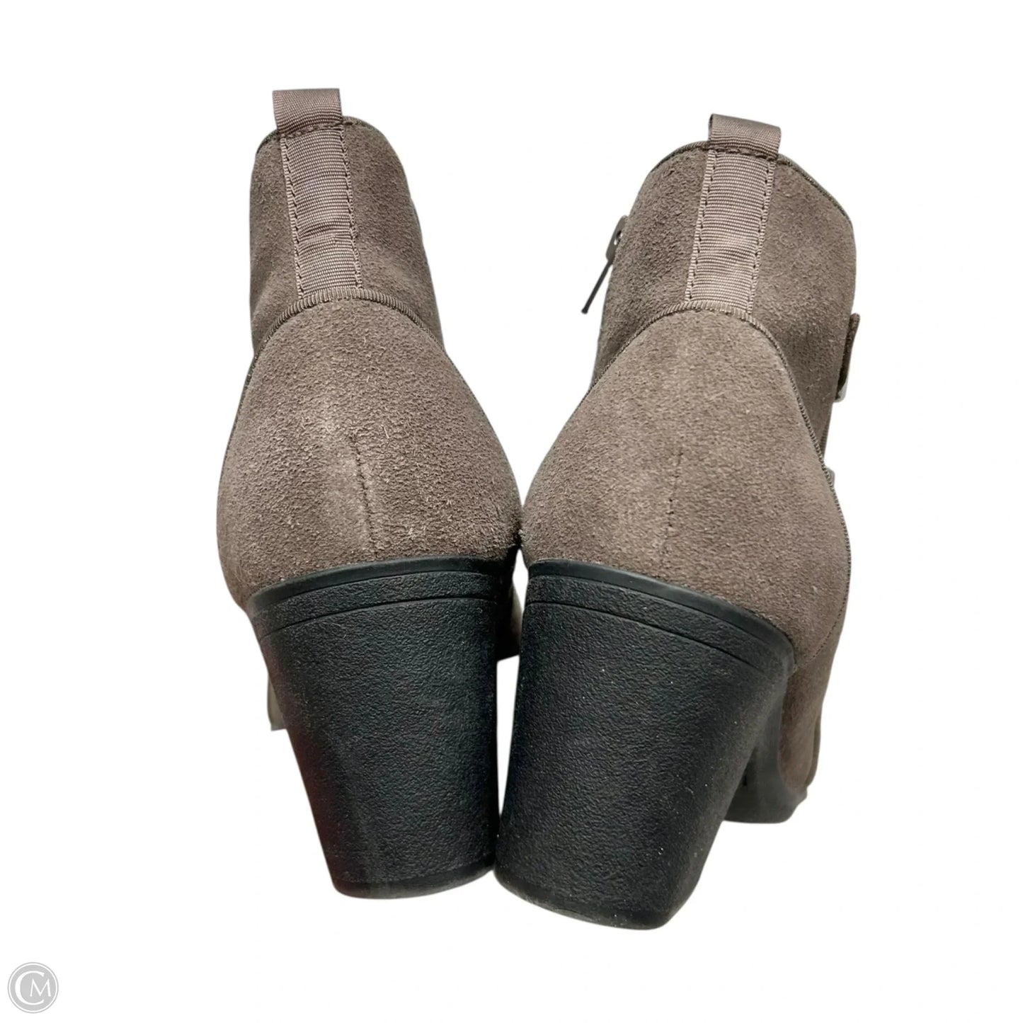 Boots Ankle Heels By Clarks In Taupe, Size: 7