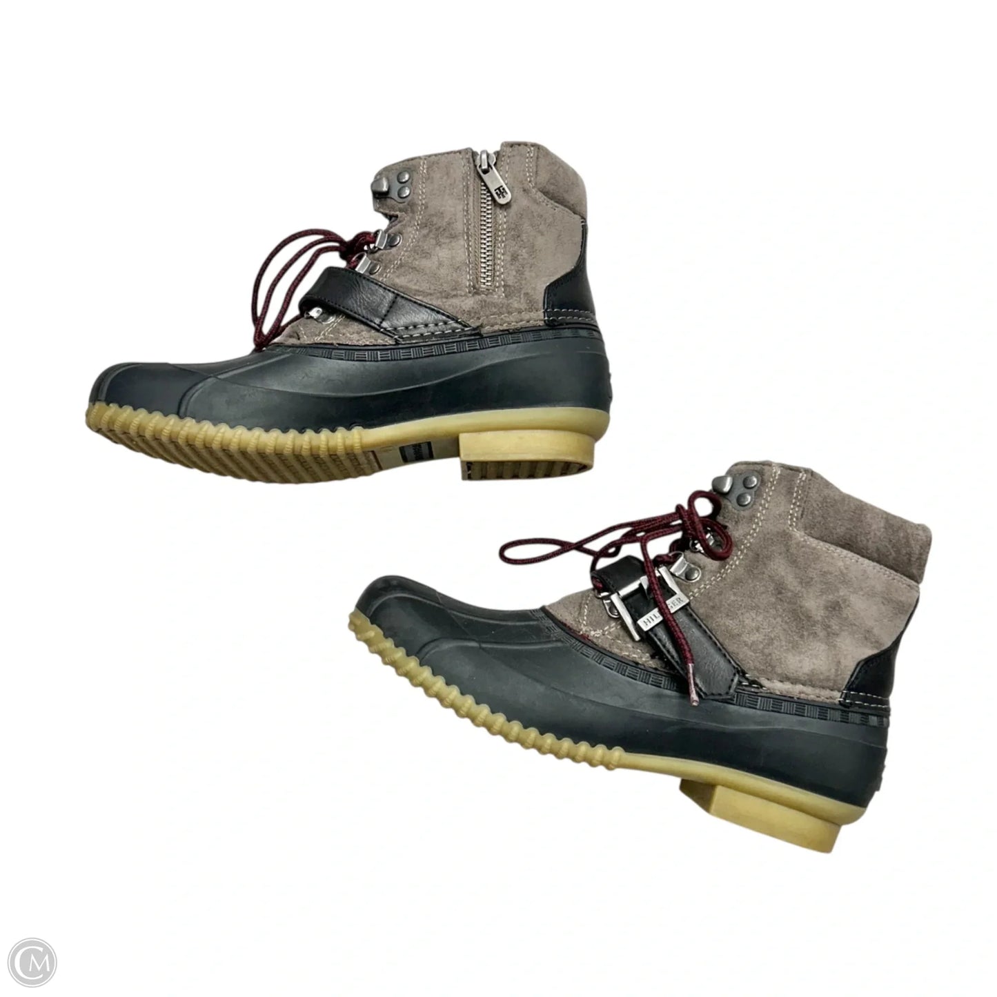 Boots Hiking By Tommy Hilfiger In Black & Brown, Size: 8