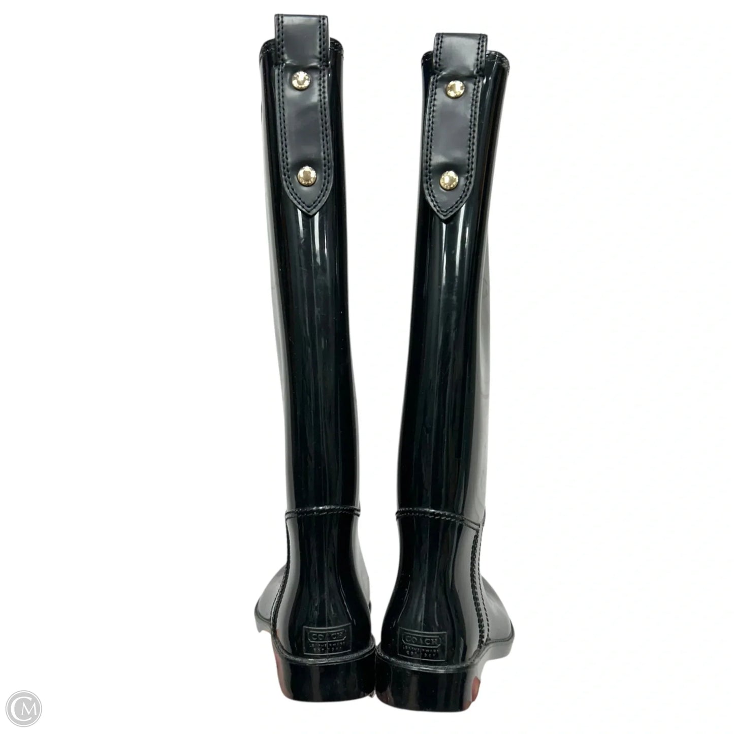 Boots Designer By Coach In Black, Size: 6