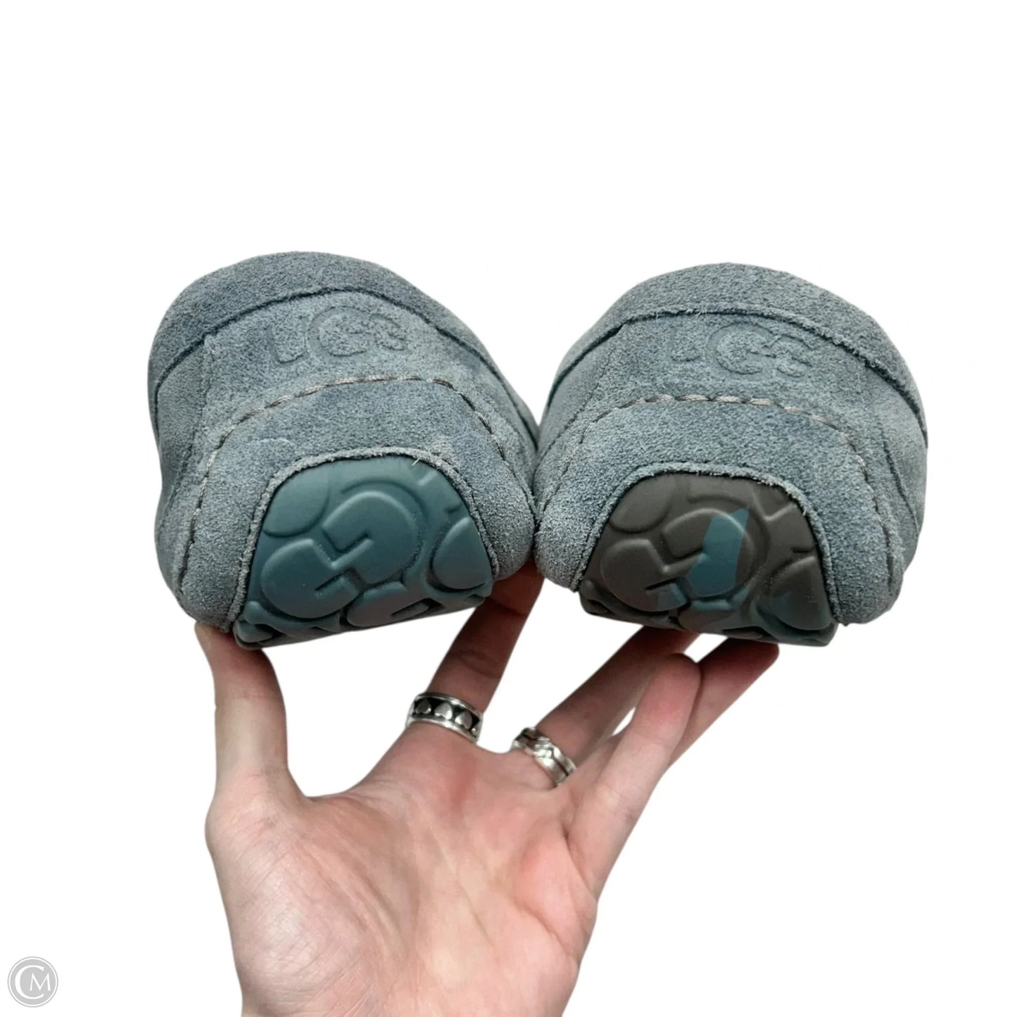 Slippers Designer By Ugg In Blue, Size: 11