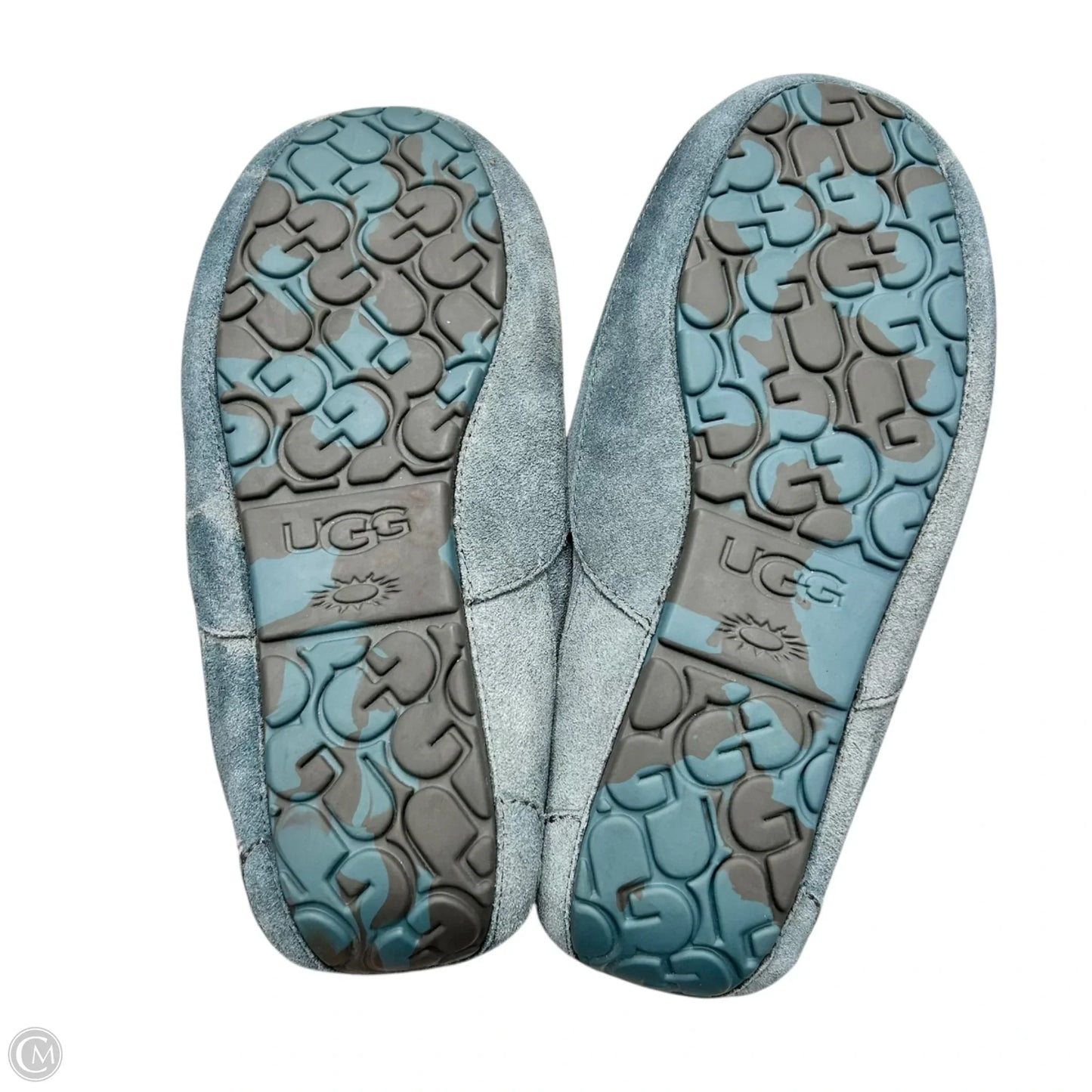 Slippers Designer By Ugg In Blue, Size: 11