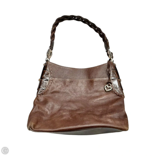 Handbag Leather By Brighton, Size: Medium