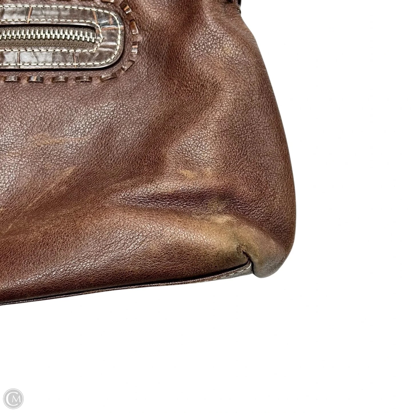 Handbag Leather By Brighton, Size: Medium