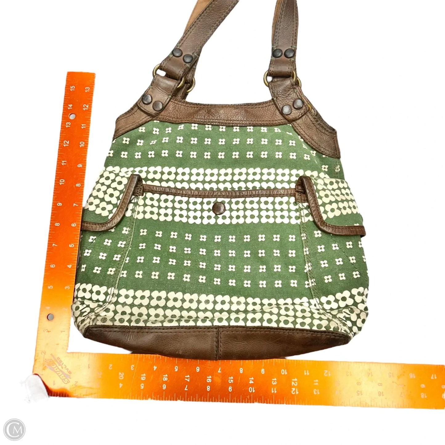 Handbag Leather By Lucky Brand, Size: Medium