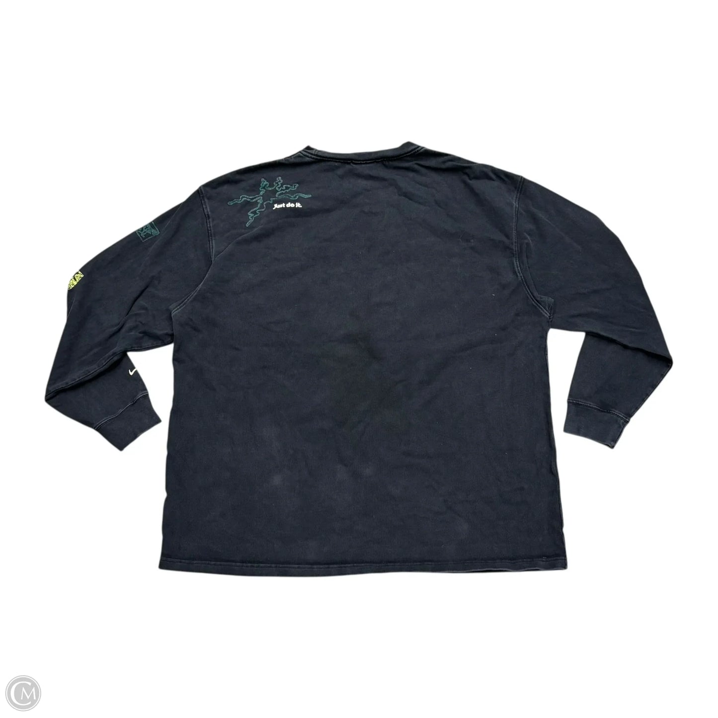 Top Long Sleeve By Nike In Black, Size: Xxl