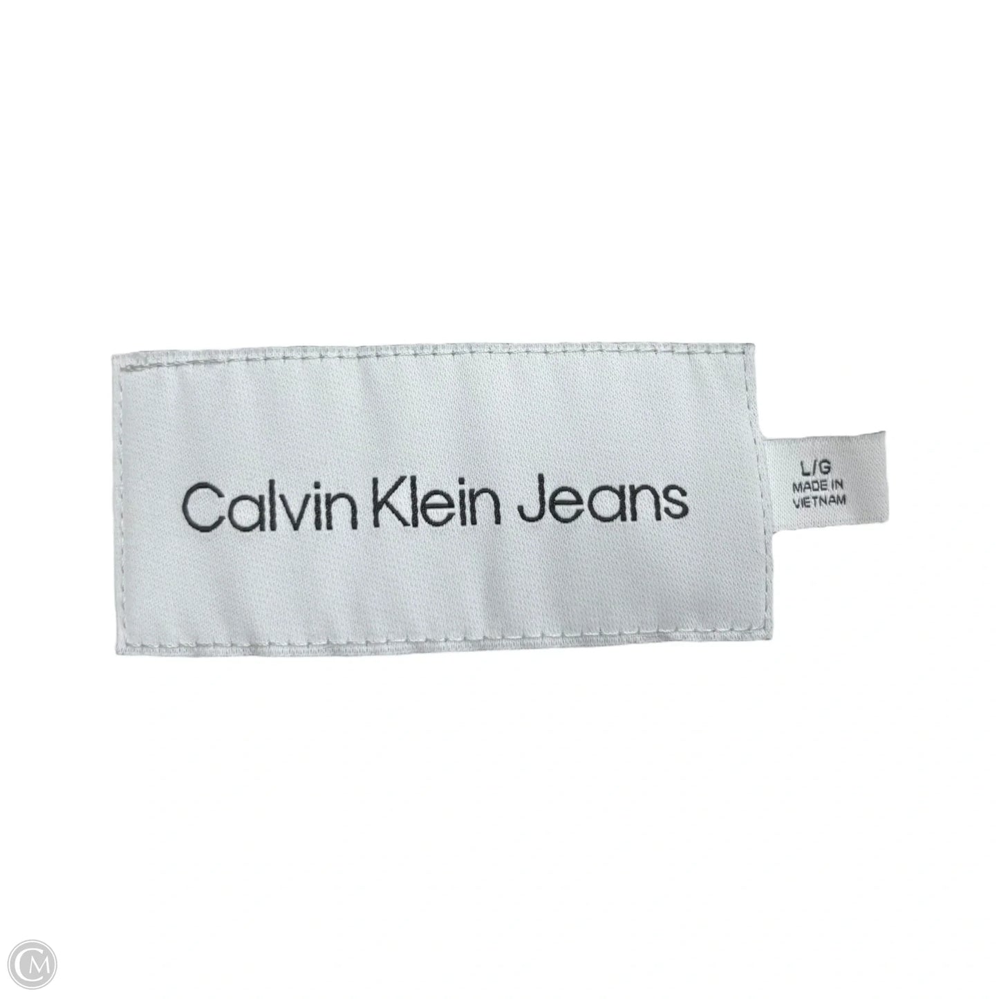 Jacket Puffer & Quilted By Calvin Klein In White, Size: L