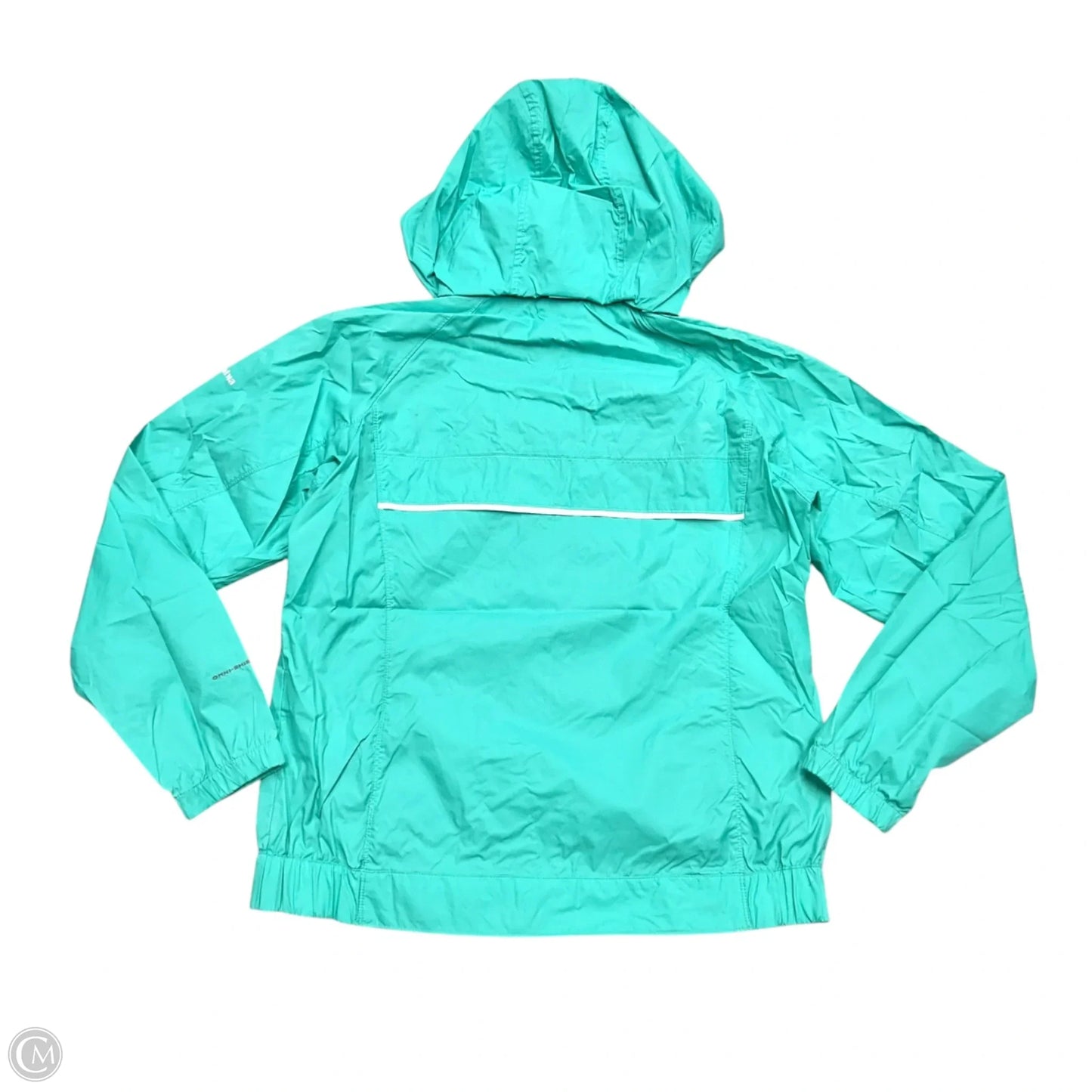 Jacket Windbreaker By Columbia In Teal, Size: L