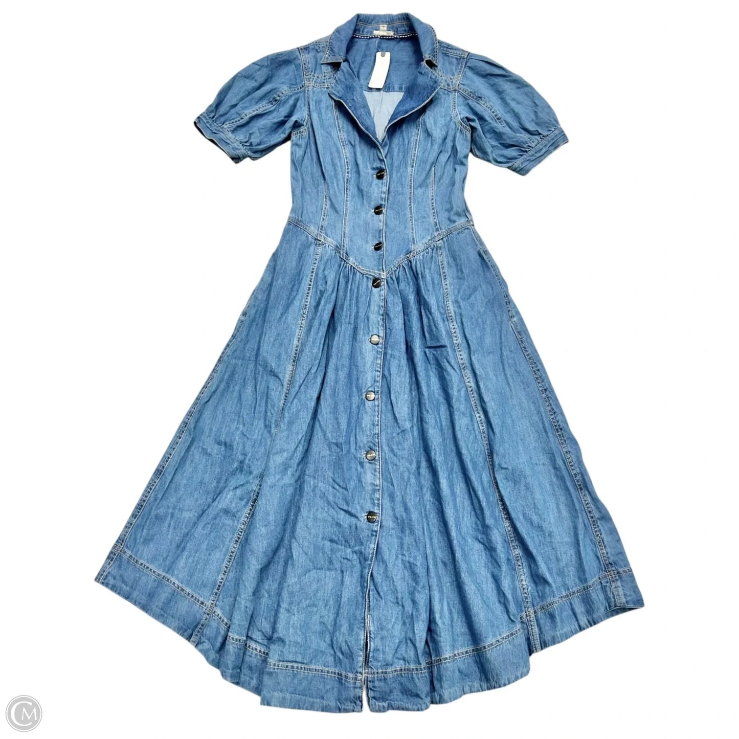 Dress Casual Maxi By Pilcro In Blue Denim, Size: S