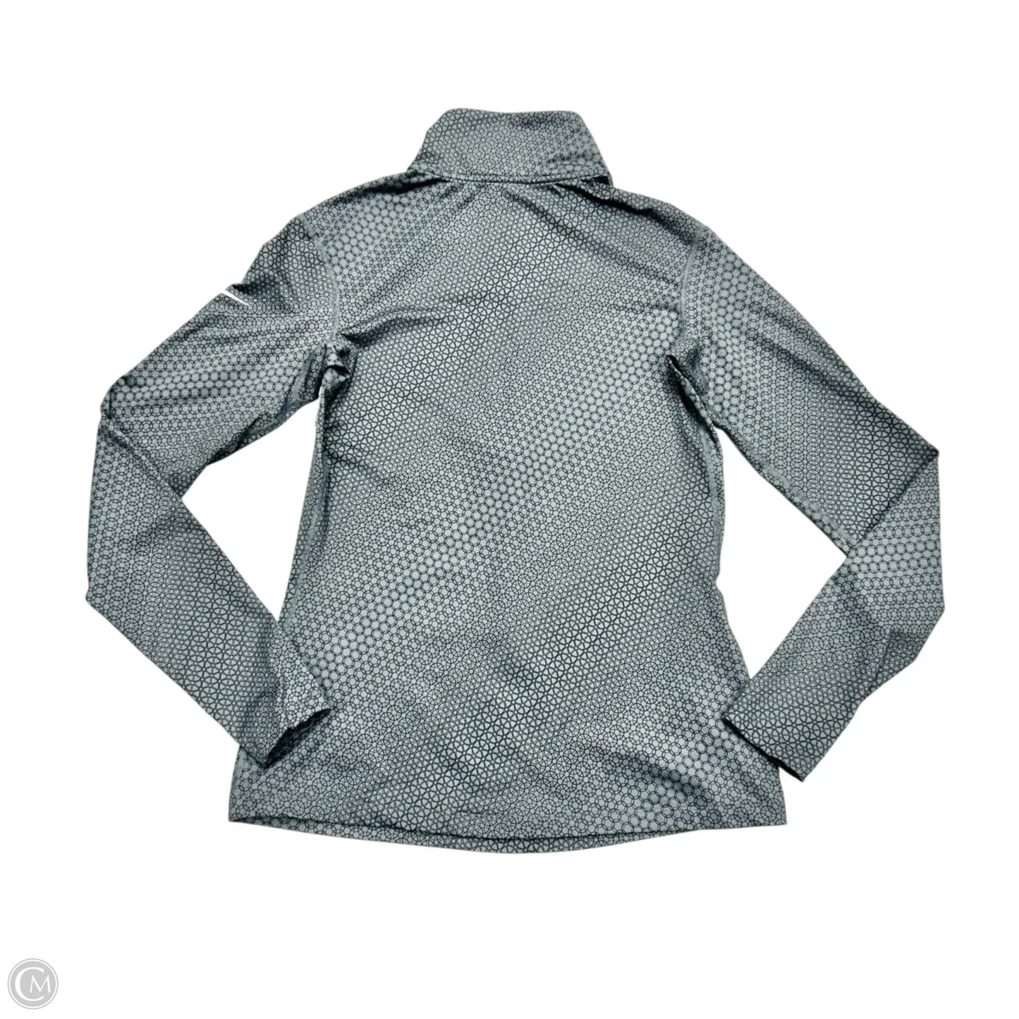 Athletic Jacket By Nike In Grey, Size: L