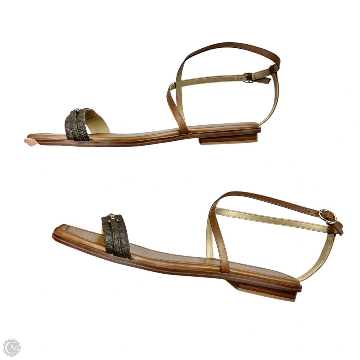 Sandals Designer By Michael Kors In Brown, Size: 9