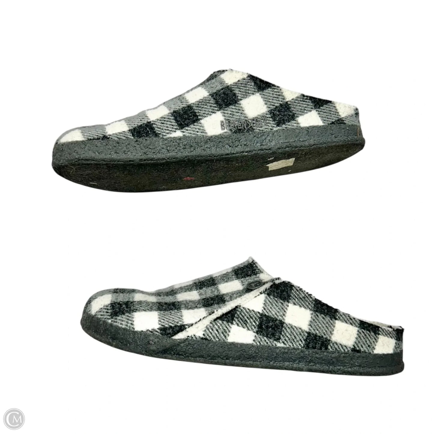 Slippers By Birkenstock In Plaid Pattern, Size: 7.5