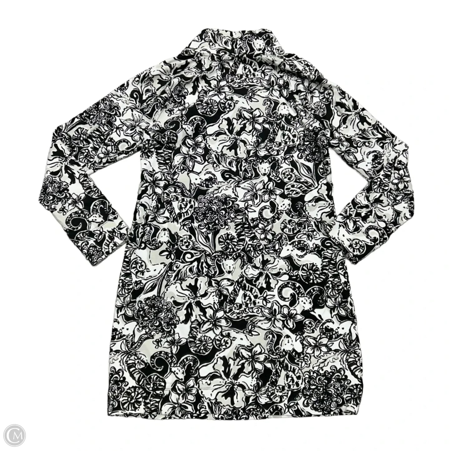 Dress Designer By Lilly Pulitzer In Black & White, Size: M