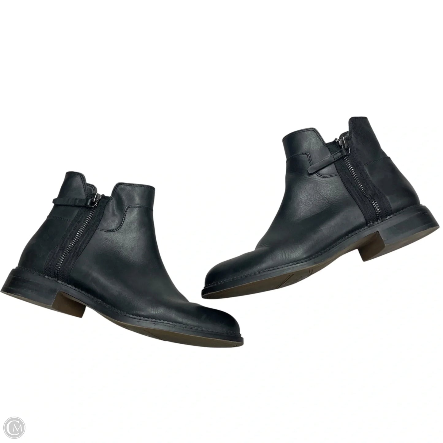 Boots Ankle Flats By Franco Sarto In Black, Size: 9