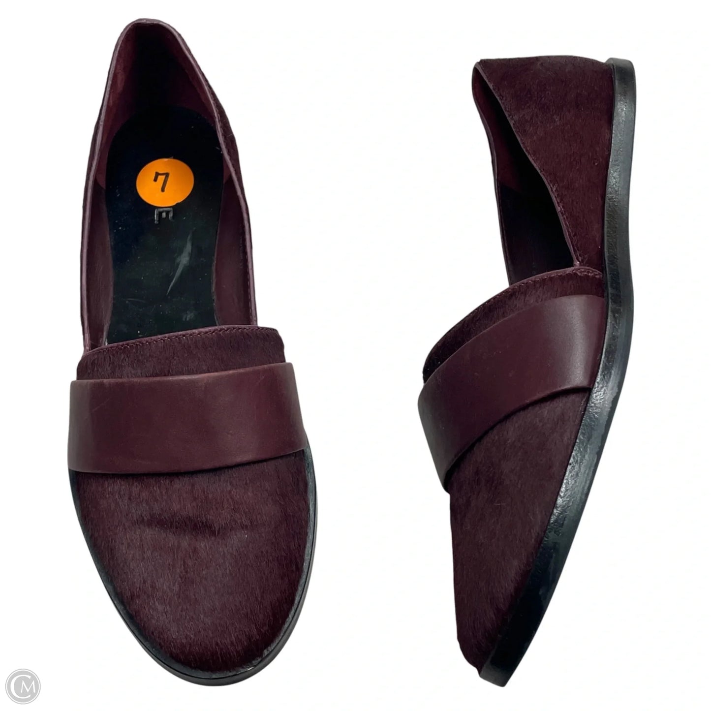 Shoes Flats By Vince In Maroon, Size: 7