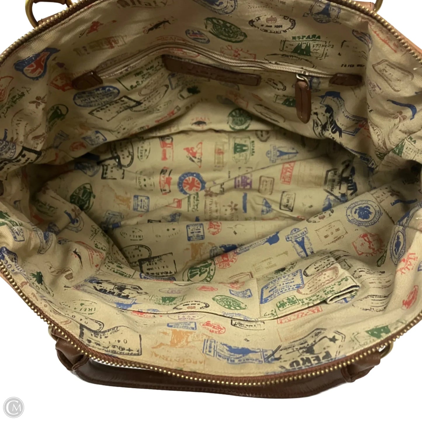Handbag Leather By Margot, Size: Medium