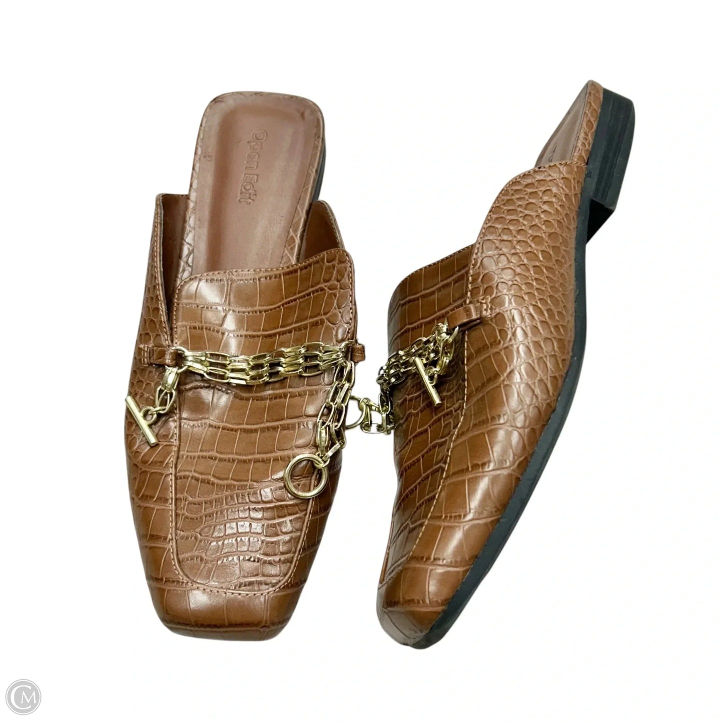 Shoes Flats By Open Edit In Brown, Size: 7