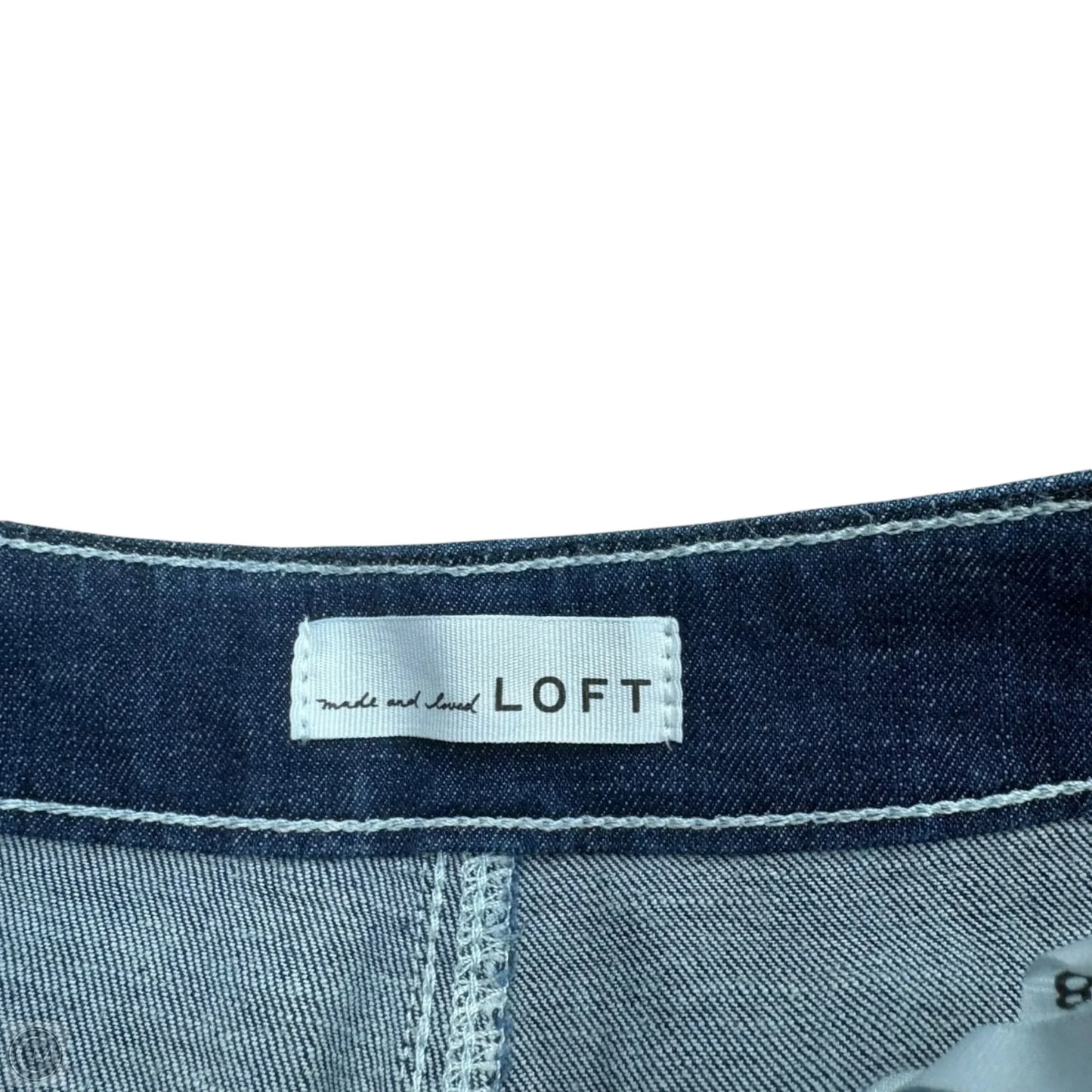 Jeans Boot Cut By Loft In Blue Denim, Size: 6