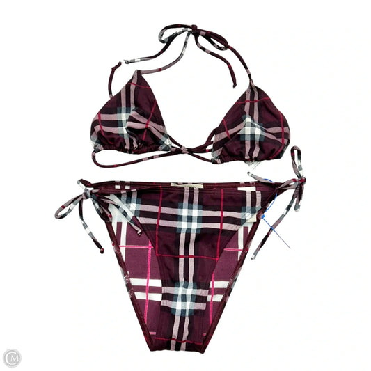 Swimsuit Luxury Designer By Burberry In Red, Size: M