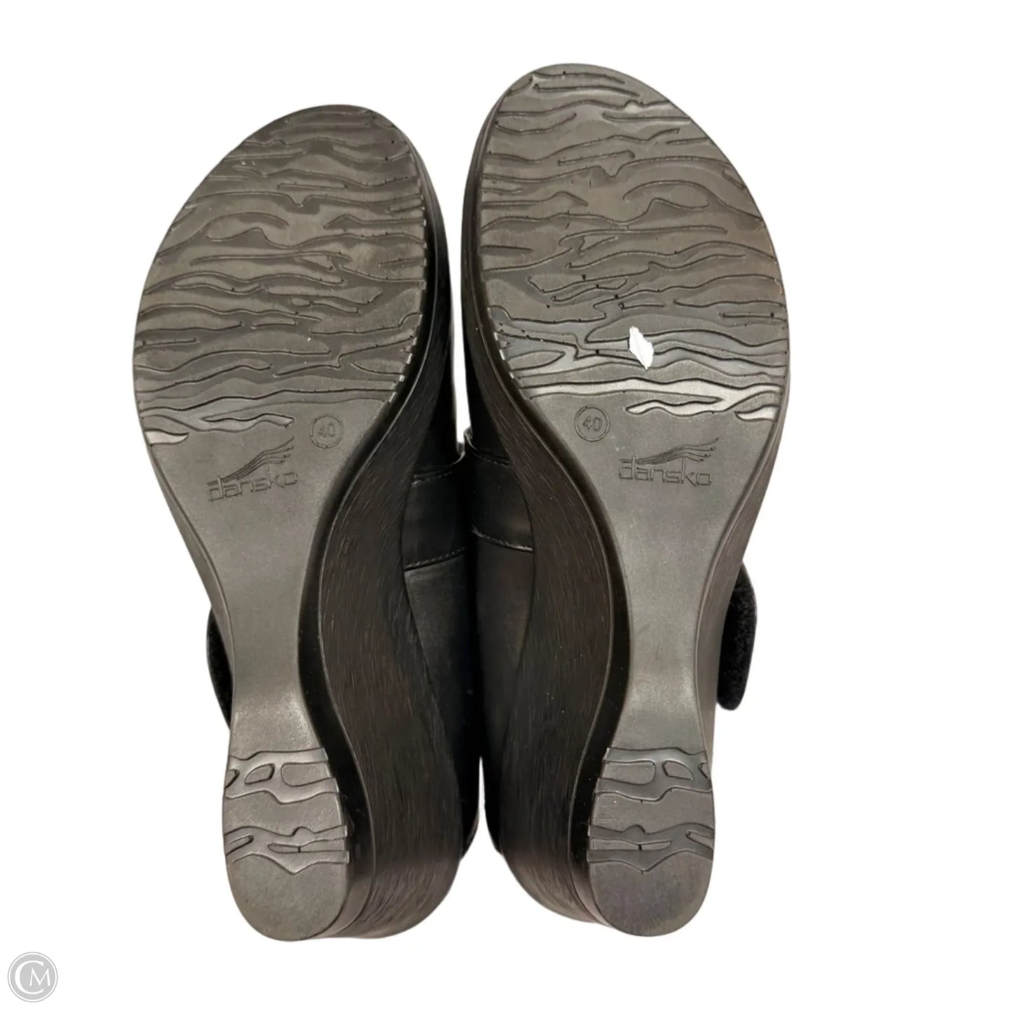 Shoes Heels Wedge By Dansko In Black, Size: 9.5