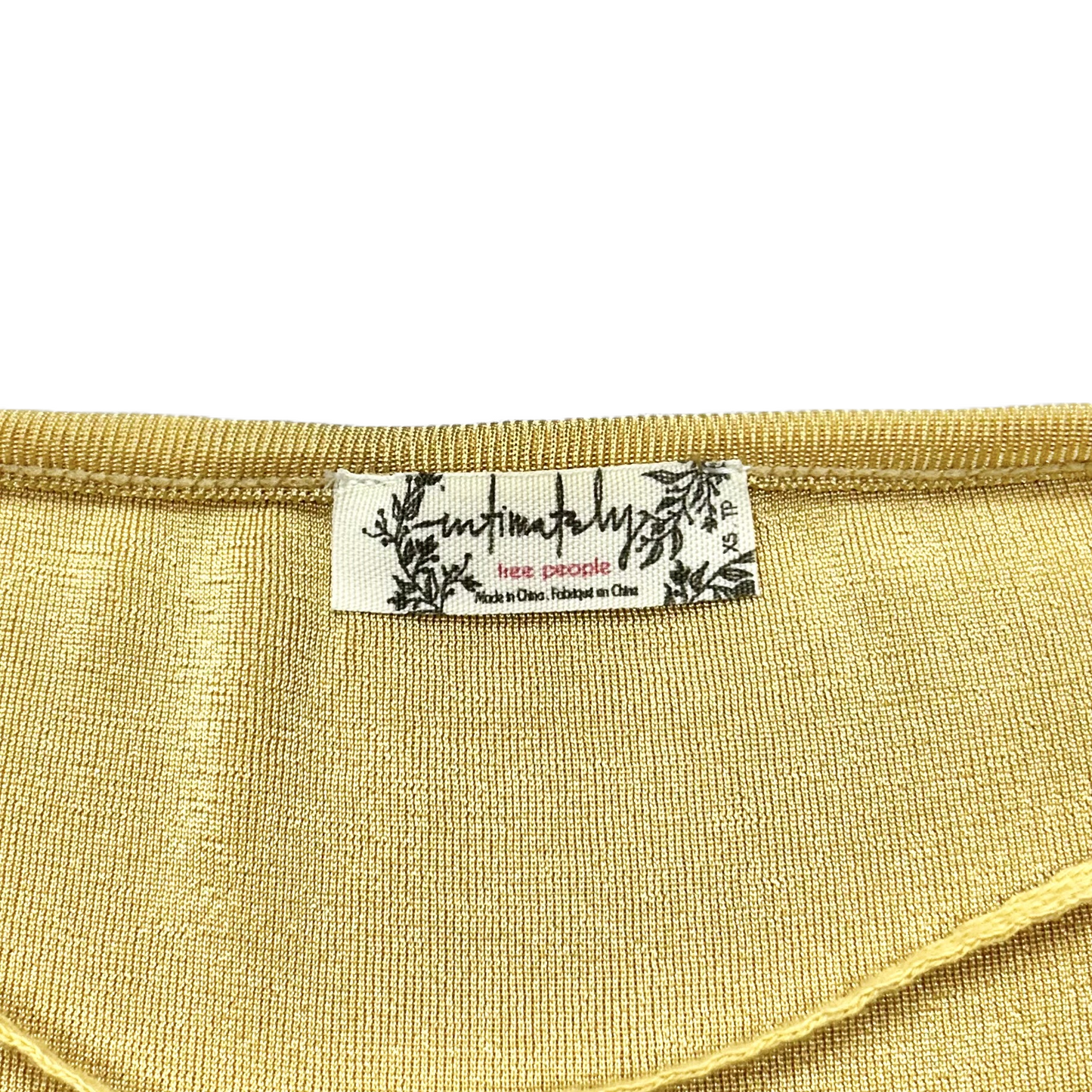 Bodysuit By Free People In Yellow, Size: Xs