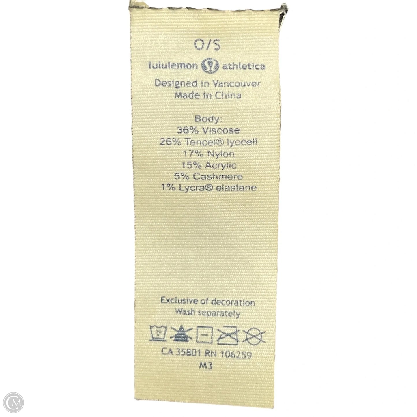 Shawl By Lululemon In Grey, Size: Osfm