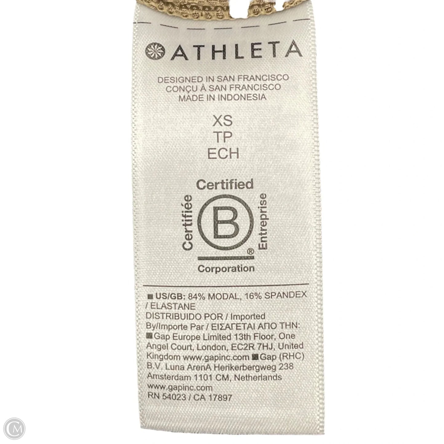 Athletic Top Short Sleeve By Athleta In Brown, Size: Xs