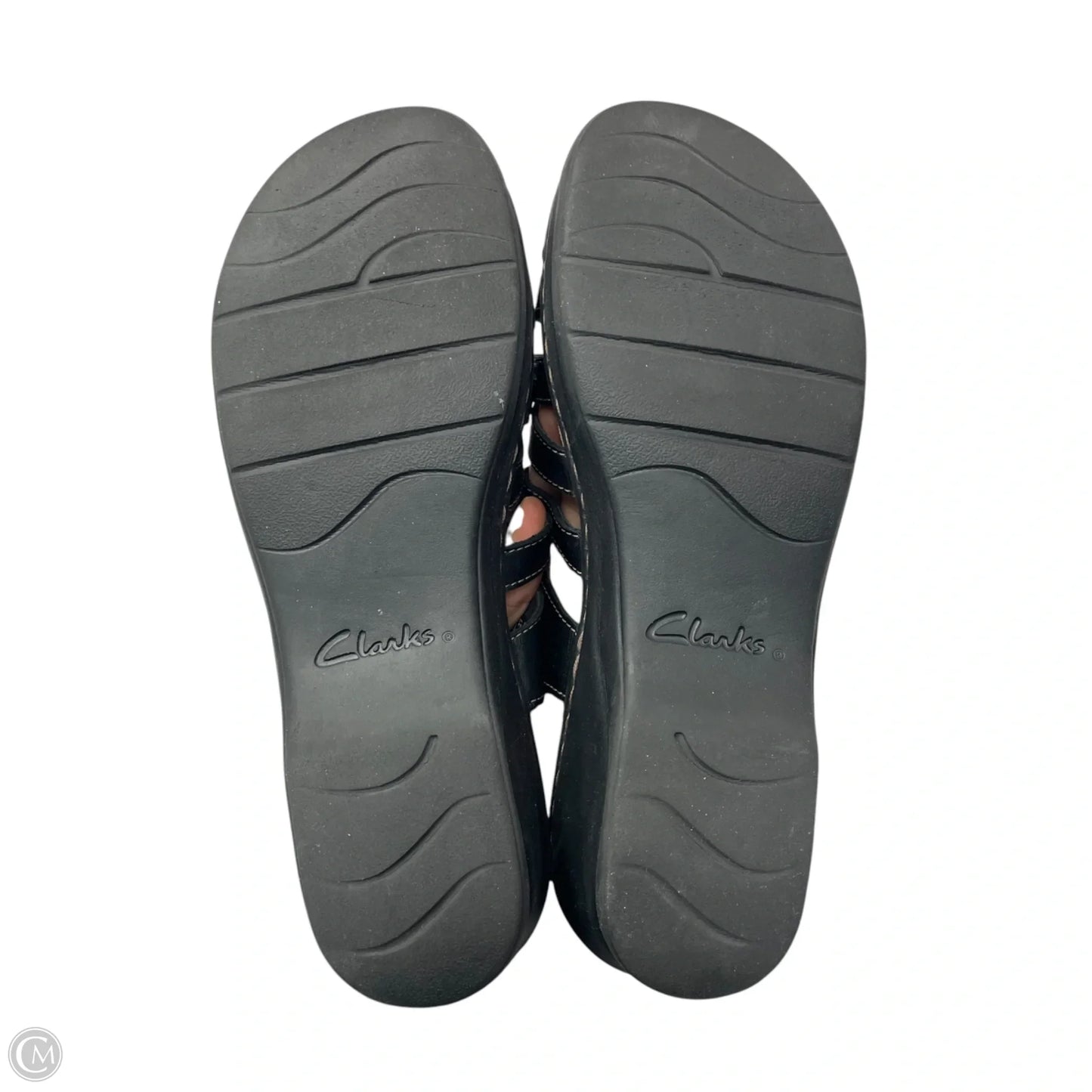 Sandals Heels Block By Clarks In Black, Size: 9