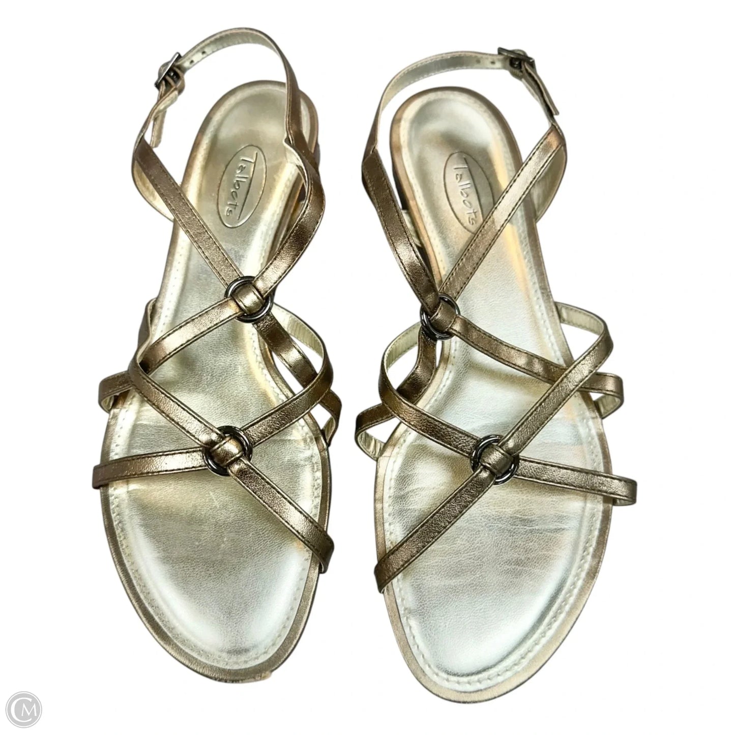 Sandals Flats By Talbots In Bronze, Size: 9