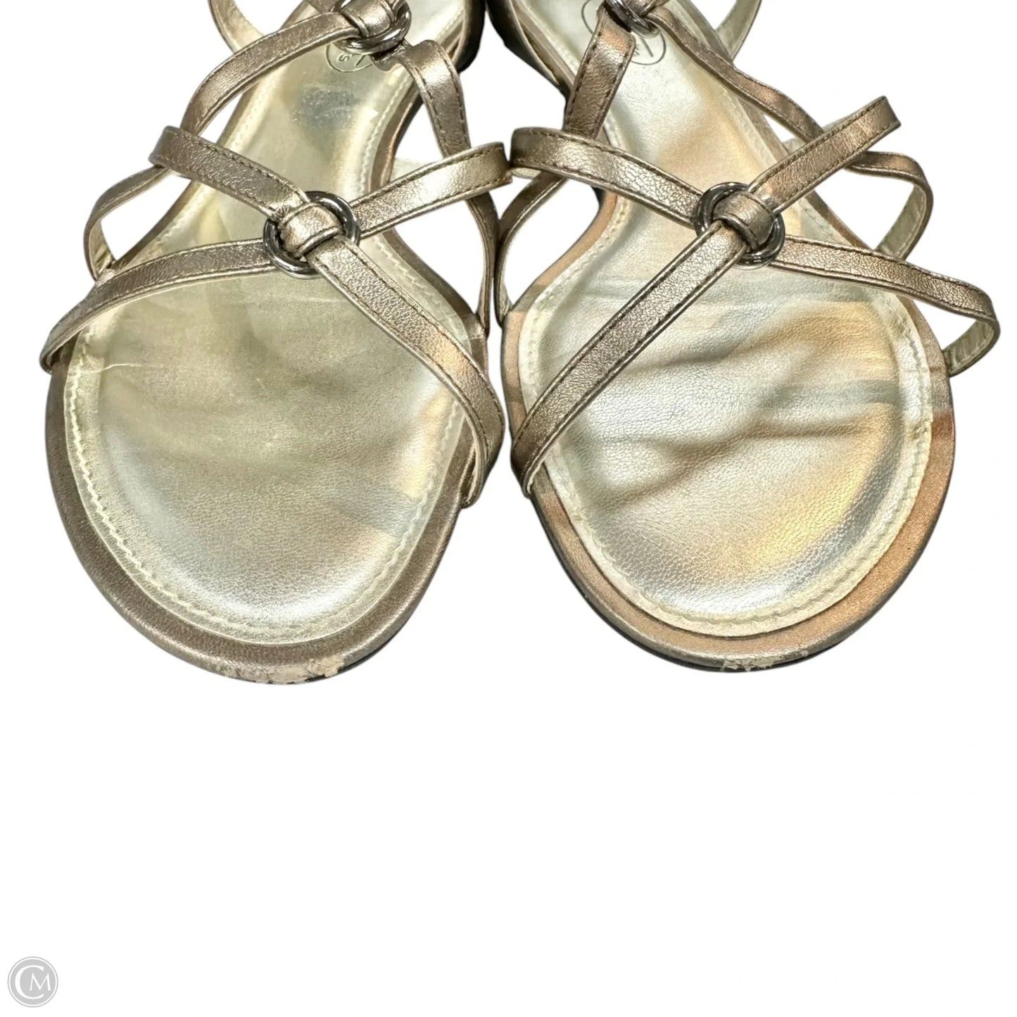 Sandals Flats By Talbots In Bronze, Size: 9