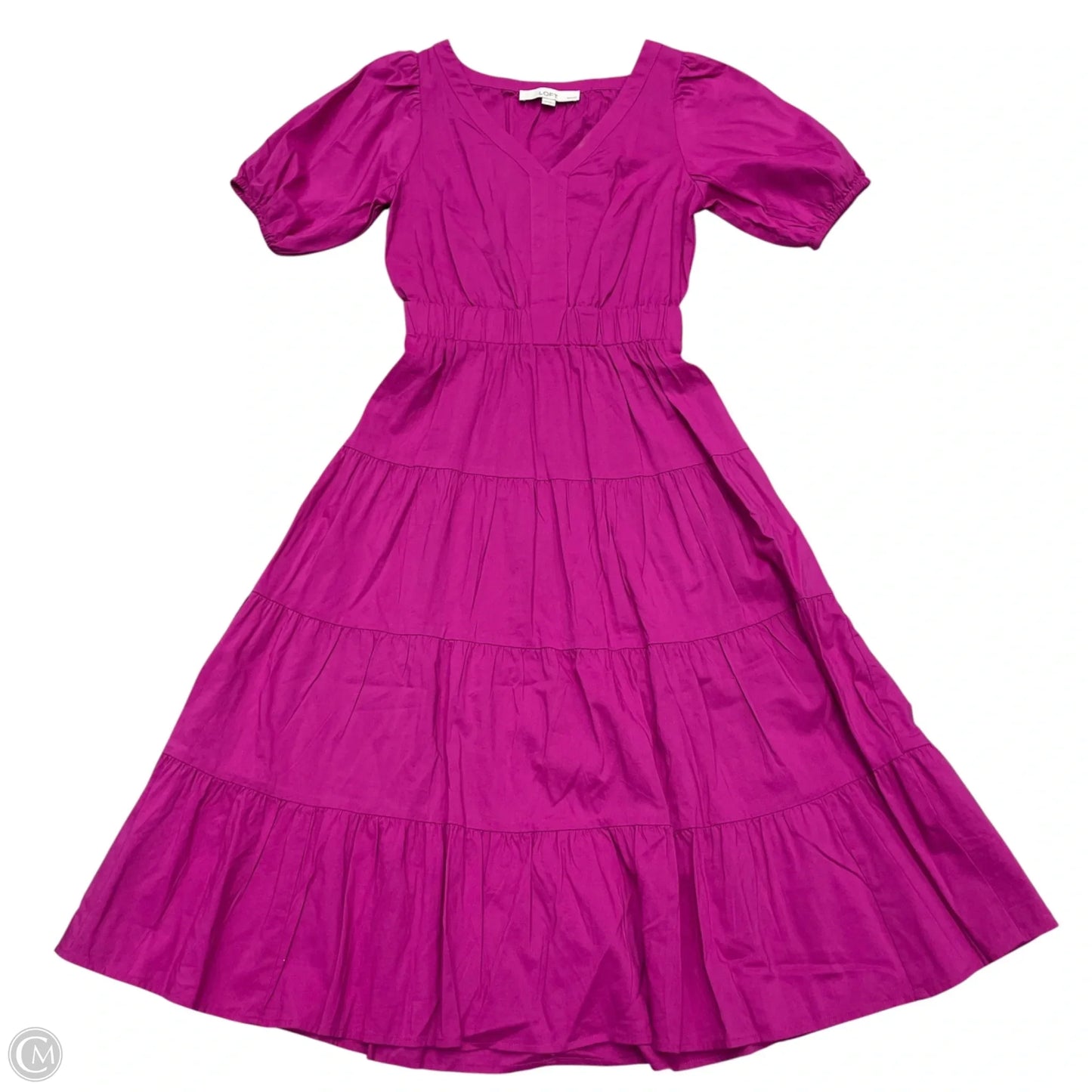Dress Casual Midi By Loft In Purple, Size: Xxsp