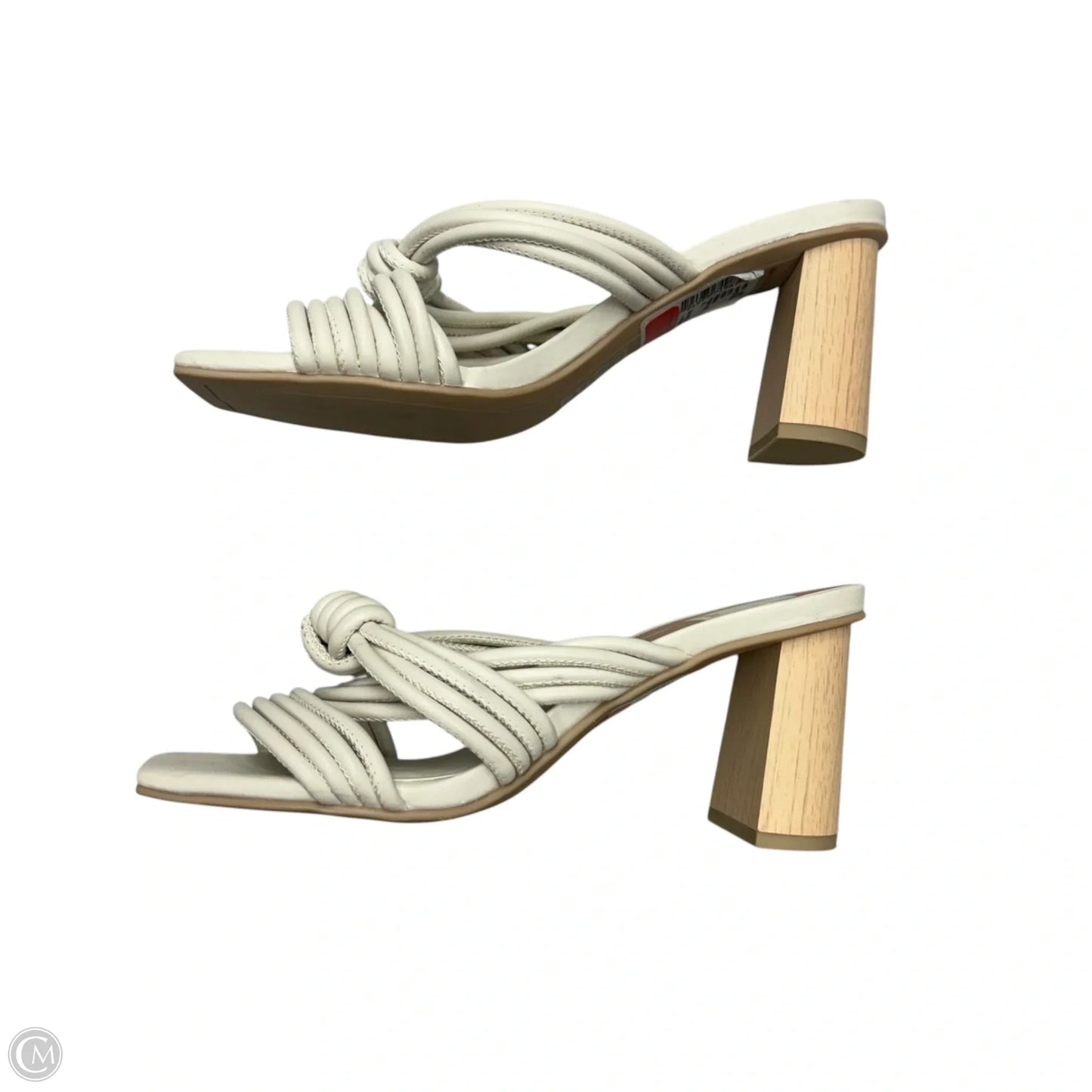Sandals Heels Block By Dolce Vita In Ivory, Size: 6.5