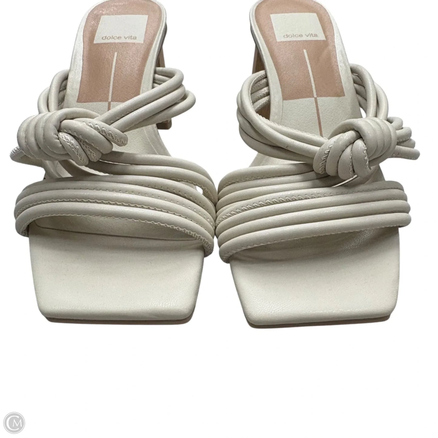 Sandals Heels Block By Dolce Vita In Ivory, Size: 6.5