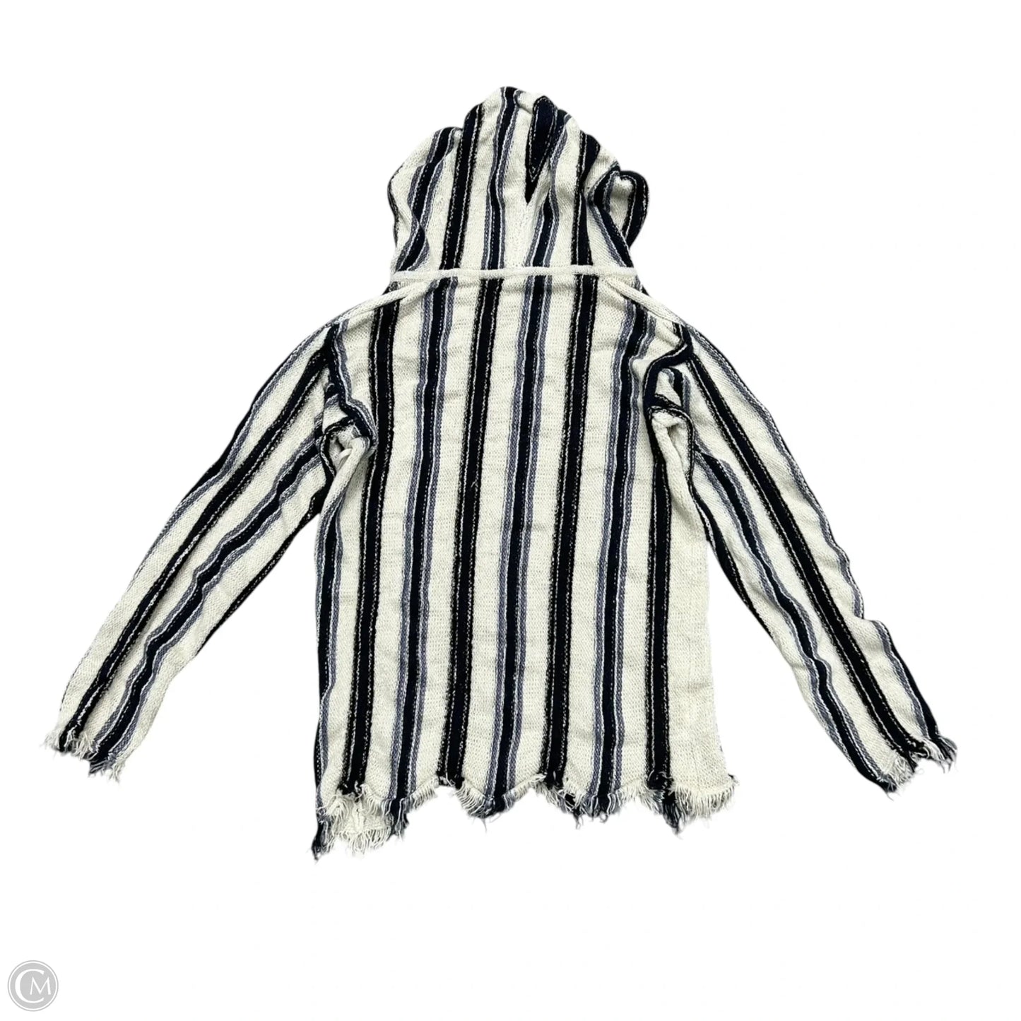 Sweatshirt Designer By Tory Burch In Blue & Cream, Size: Xs