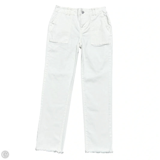 Jeans Straight By Pilcro In White Denim, Size: 2