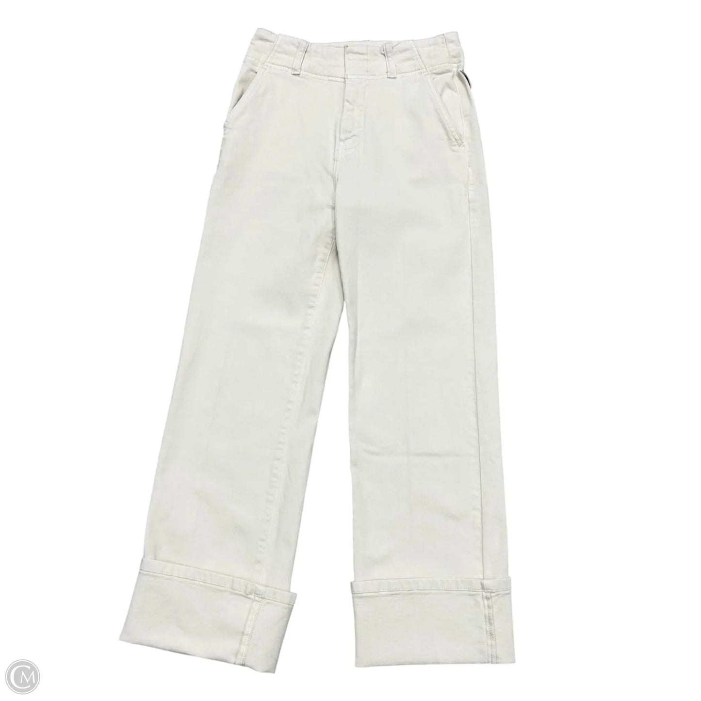 Jeans Wide Leg By Pilcro In Cream Denim, Size: 2